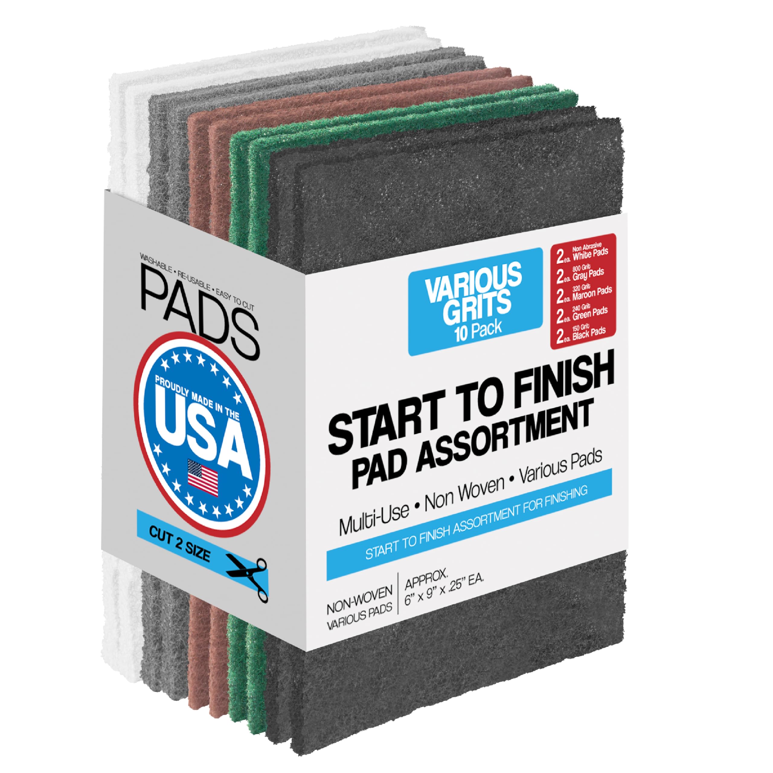 5" Abrasive Pads - Paint Removal & Sanding -12 5" Abrasive Pads - Paint Removal & Sanding -12