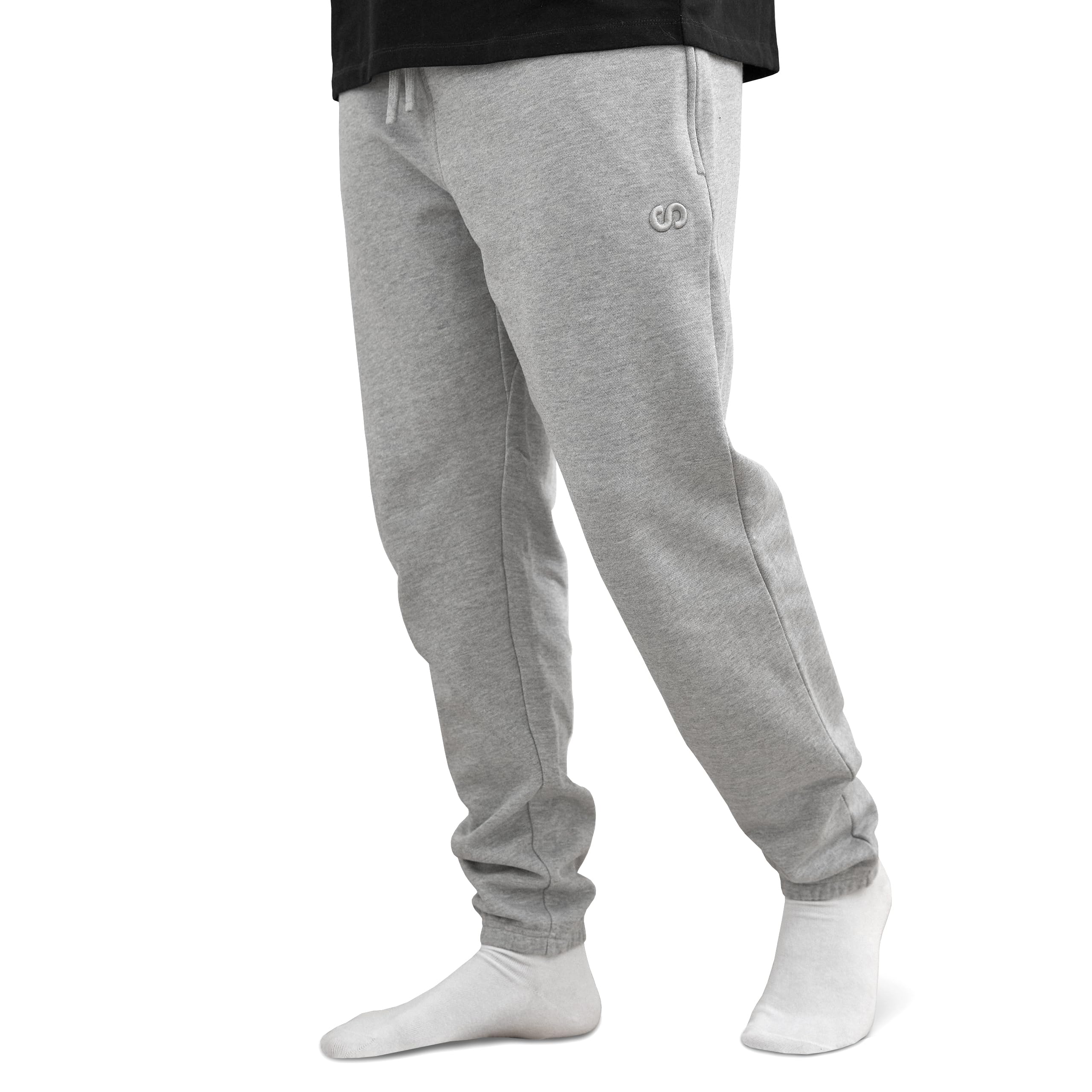 Snocks Baumwoll Jogginghose Herren - Elastische Trainingshose mit Reißverschlusstaschen - Sportlich & Alltagstauglich - Sweatpants in Gr. S-4XL