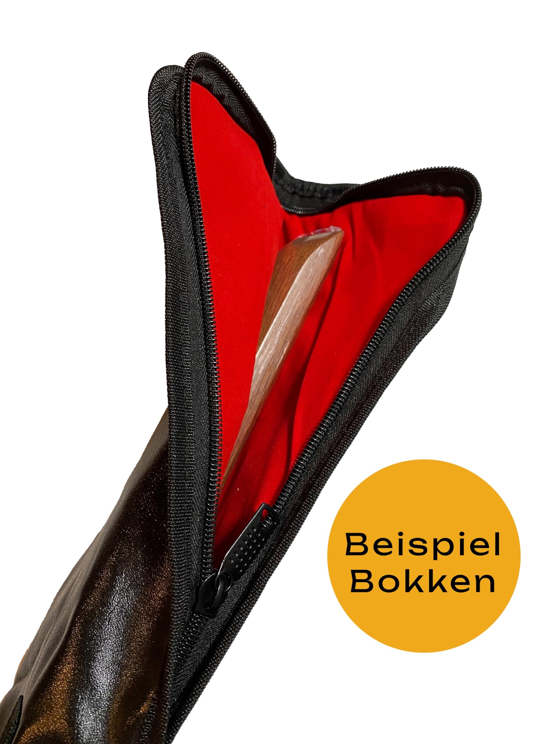 Set Bokken Weißeiche mit Waffentasche - 101 cm mit Tsuba - Japanisches Holzschwert hell - Trainingsschwert Aikido Kobudo Kampfsport