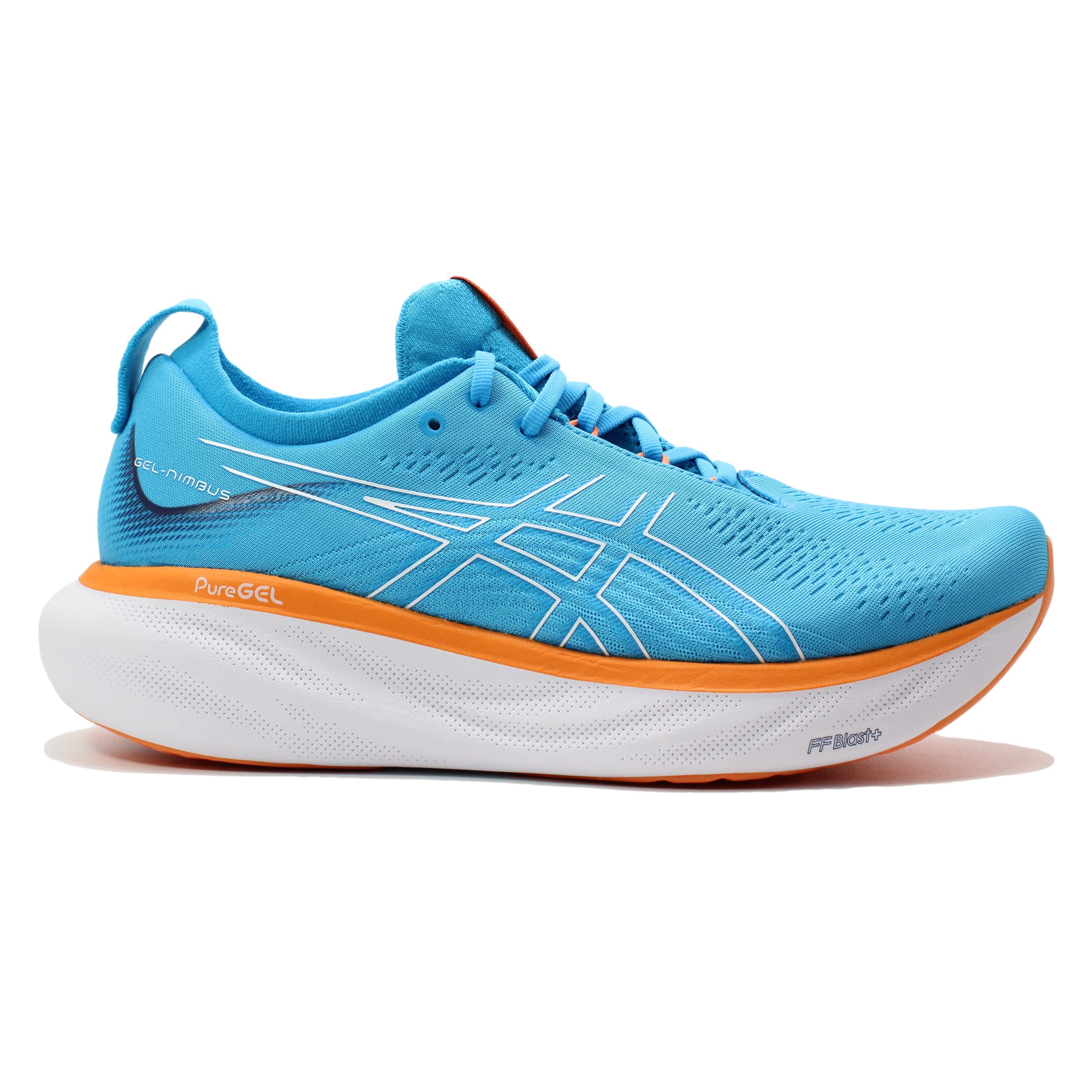 ASICS Nimbus 25 Scarpa Running da Strada per Uomo Azzurro Bianco 40.5 EU