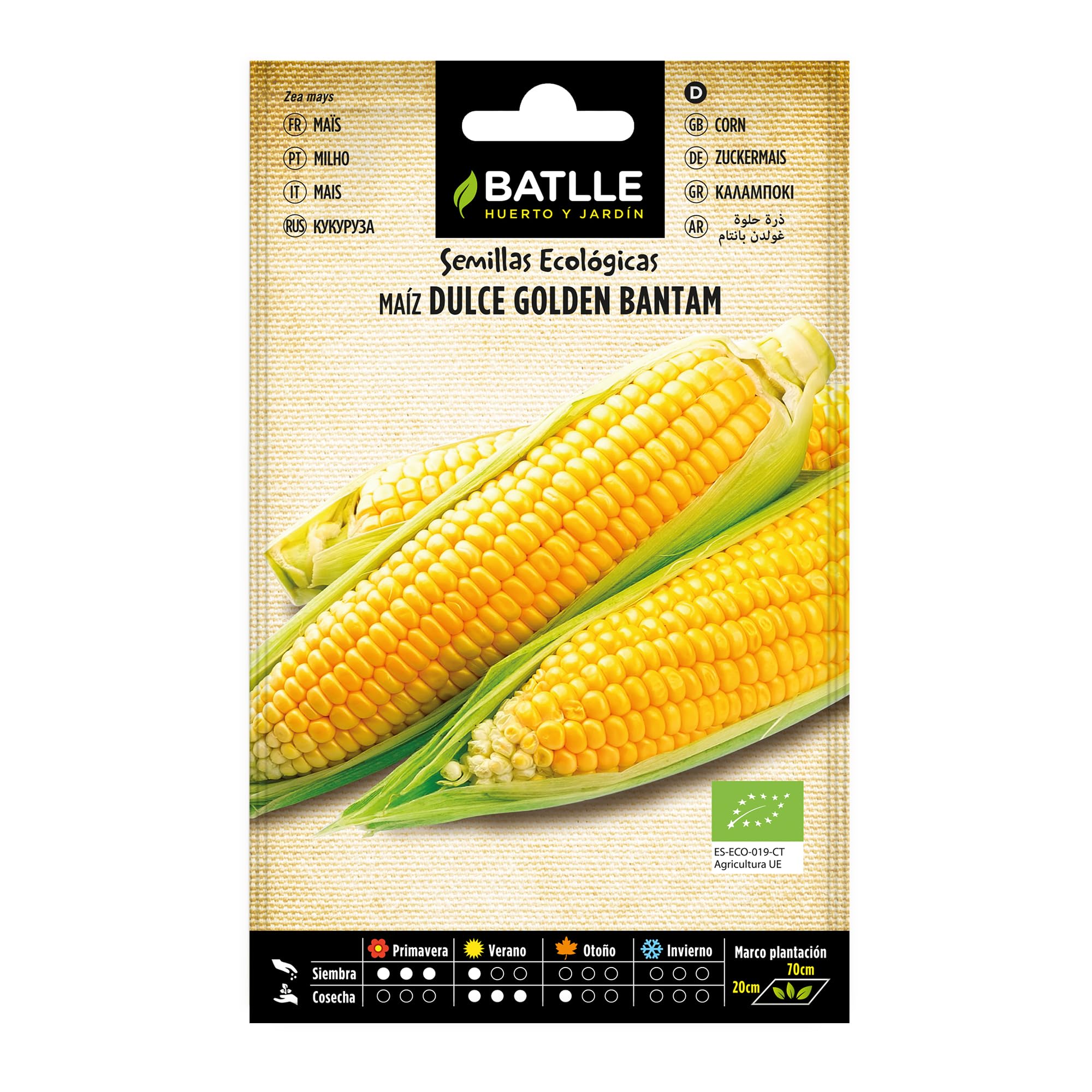 Semillas Batlle Maíz Dulce Golden Bantam - ECO