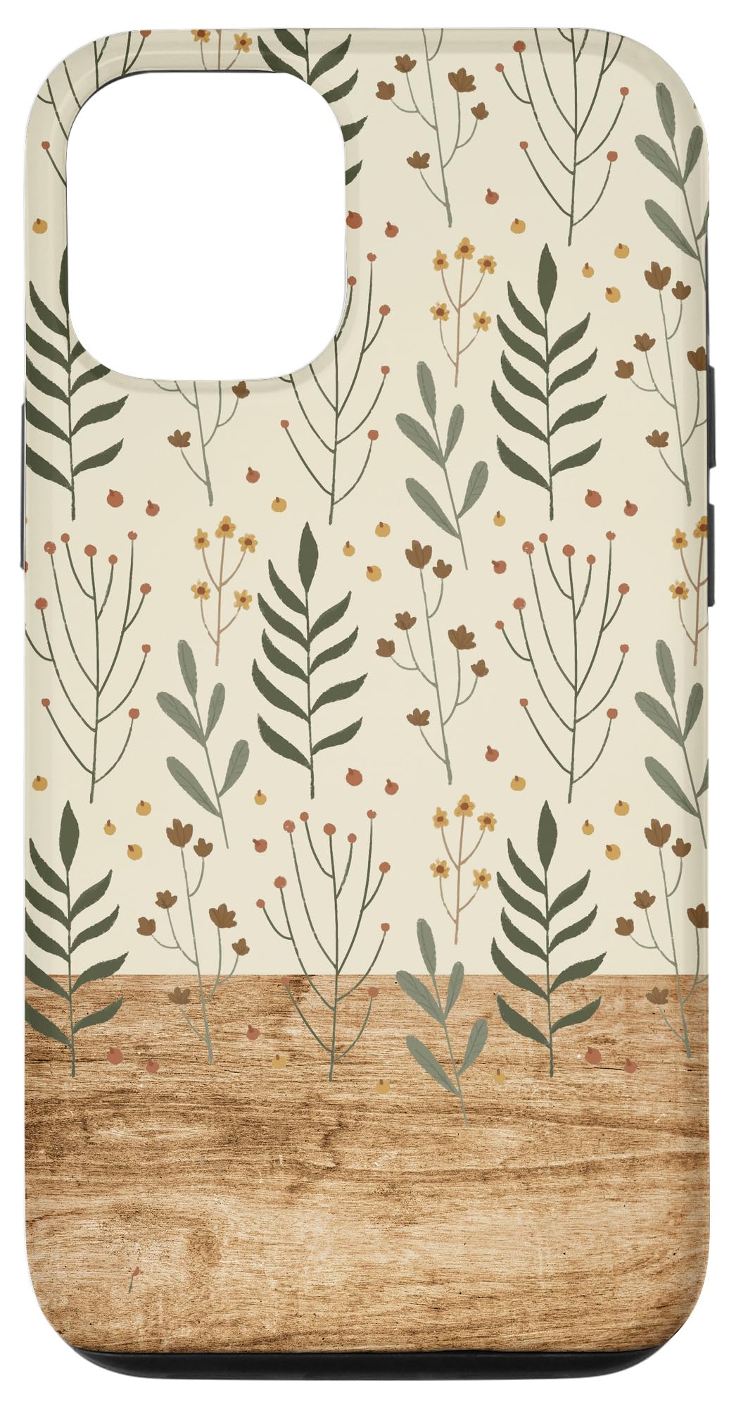 iPhone 12/12 Pro Boho Botanical Floral Pattern Flower Power Wildflowers Gift Case