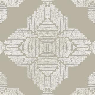 FloorPops Cream Sullivan Peel & Stick Vinyl Floor Tiles - Farmhouse Medallion Design, 12x12 Inch Easy DIY Flooring, 10-Pack