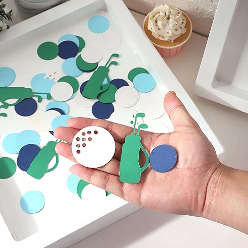 Miniatura 2 de 240 piezas de confeti de golf y fiesta de cumpleaños, agujero en uno, primer cumpleaños, decoración de mesa temática