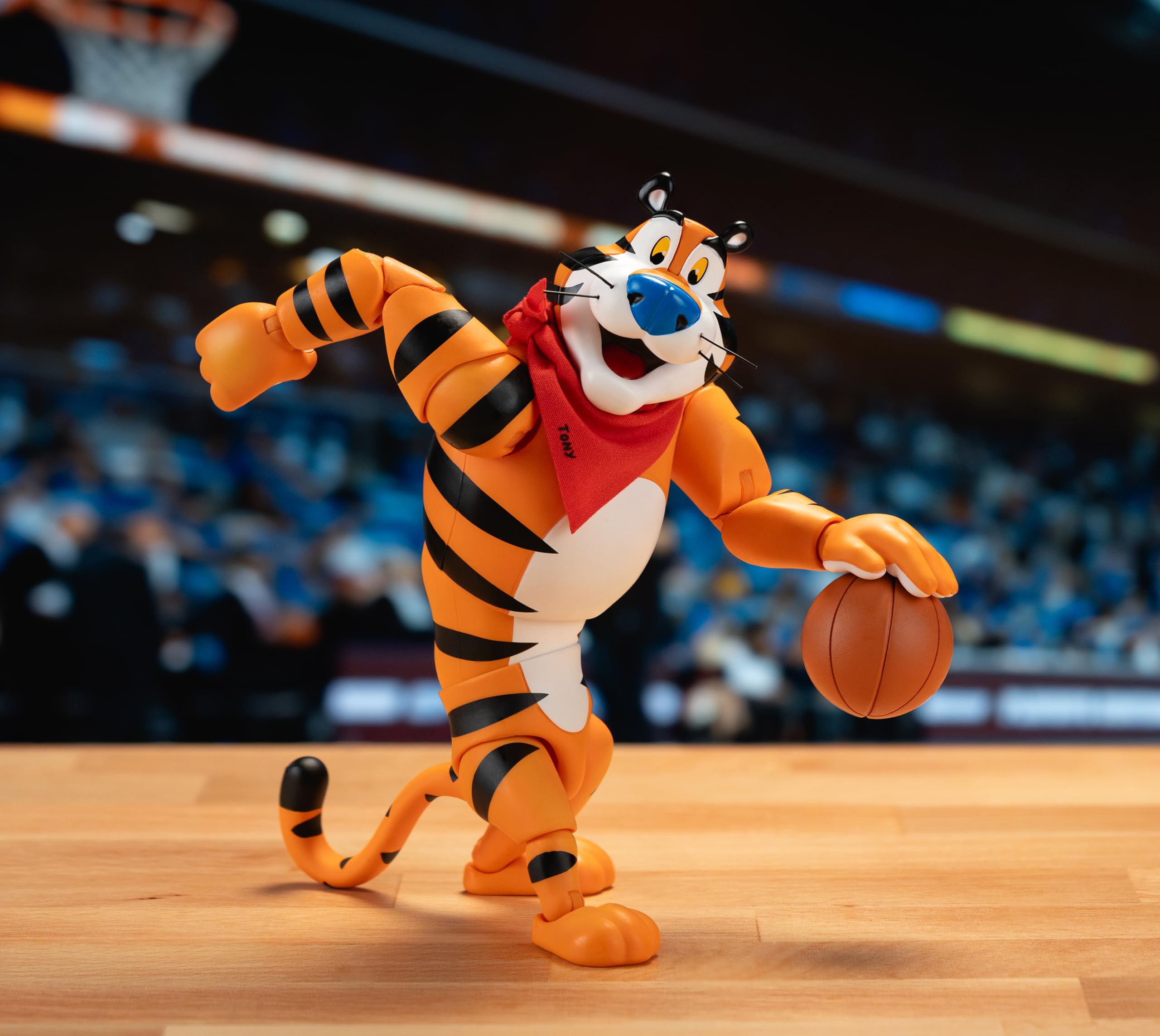 Jada Tony The Tiger Frosted Flakes 6" Action Figure, Highly Articulated, Collectible, Nostalgic Detail, Exclusive Packaging
