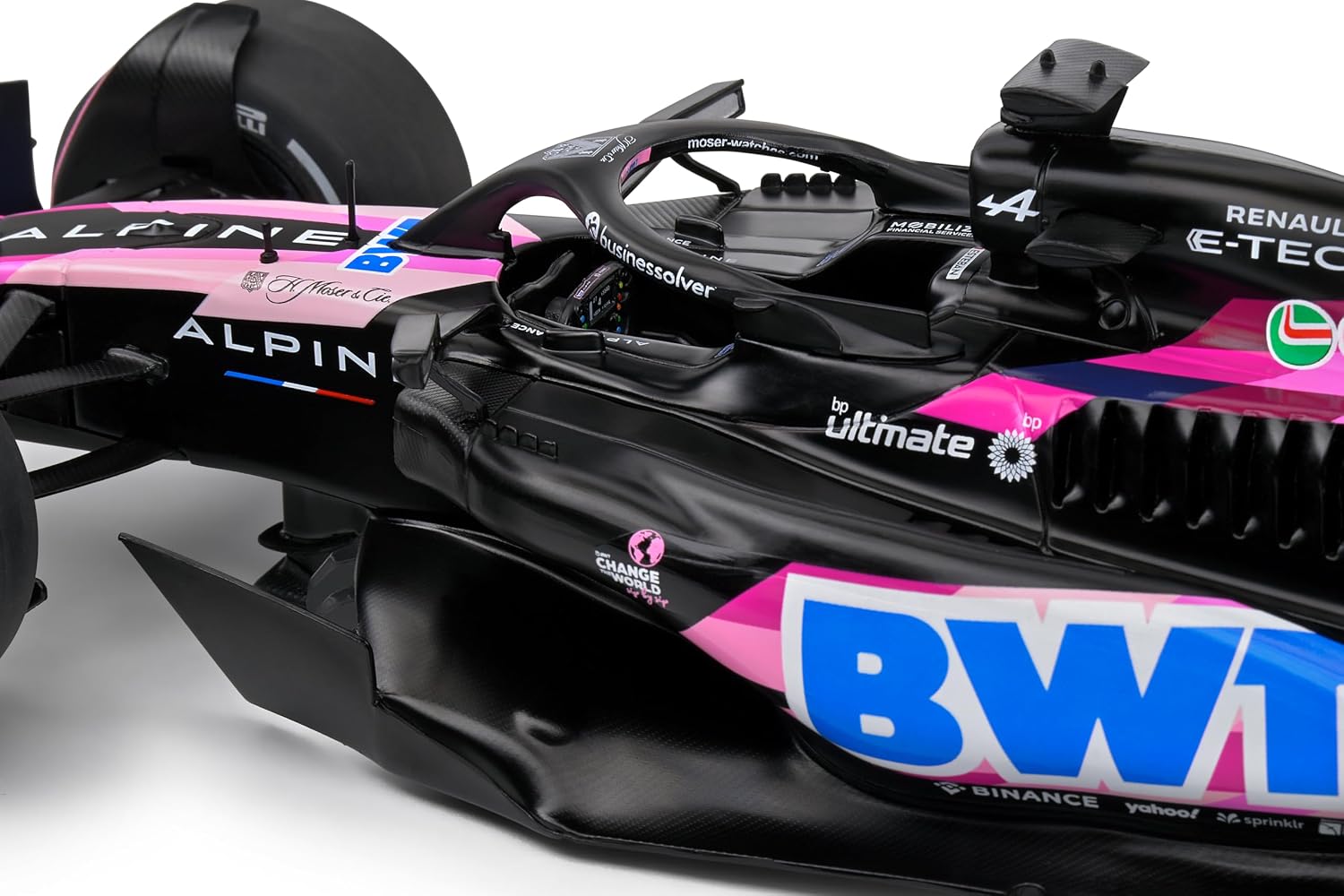 Solido 1:18 Scale Diecast Alpine A524 Presentation Pink P.Gasly 2024 Model S1811004