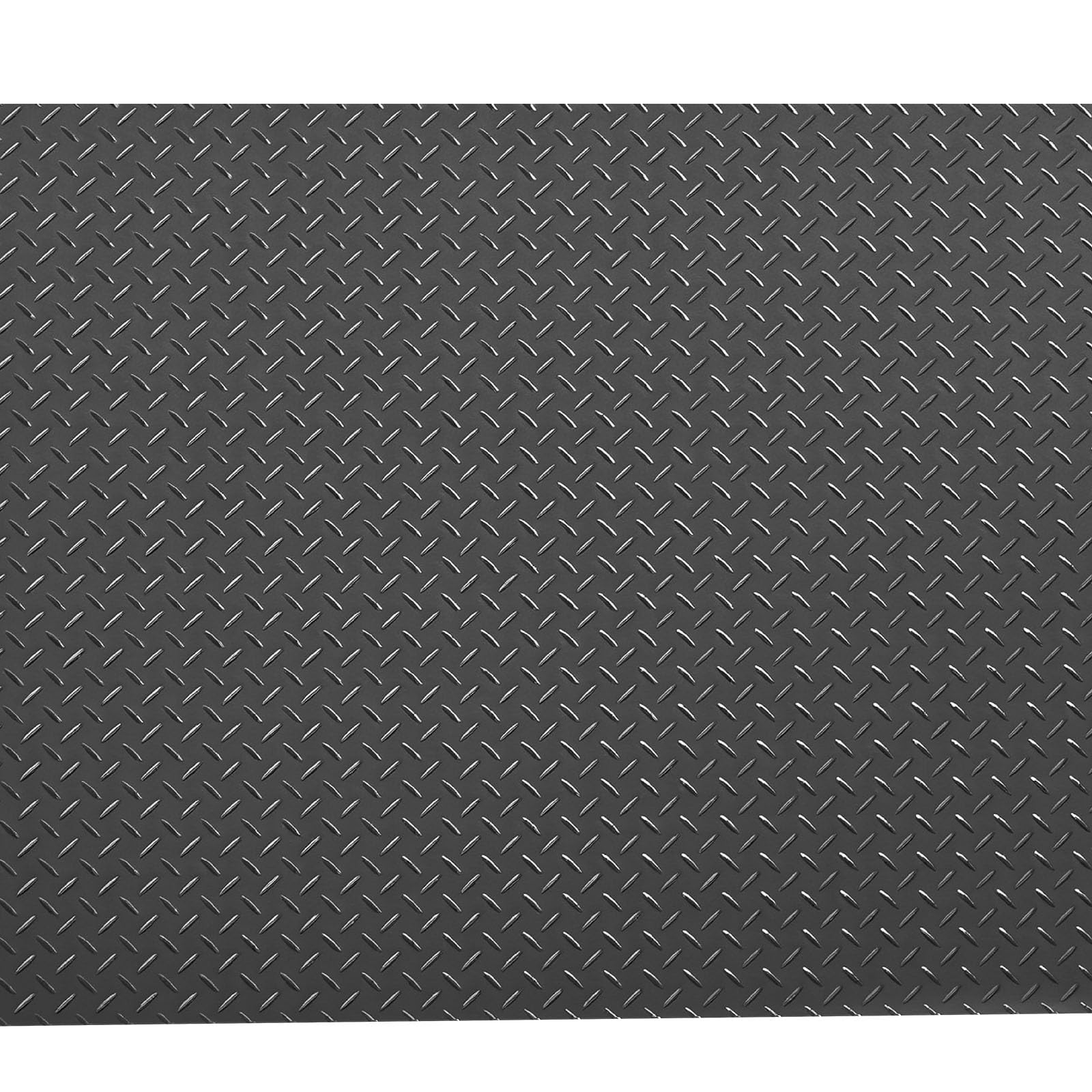 VEVOR Tapis Sol Garage 1,2 x 3,05 m Rouleau Revêtement de Sol Garage en PVC Antidérapant Épaisseur à Motif 2,2 mm avec Ruban Adhésif Double Face pour Garages Ateliers Entrepôts Salles de Sport, Noir