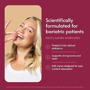 Bariatric Advantage Calcium Citrate Chewy Bites, Assorted Fruit, 90 Ct