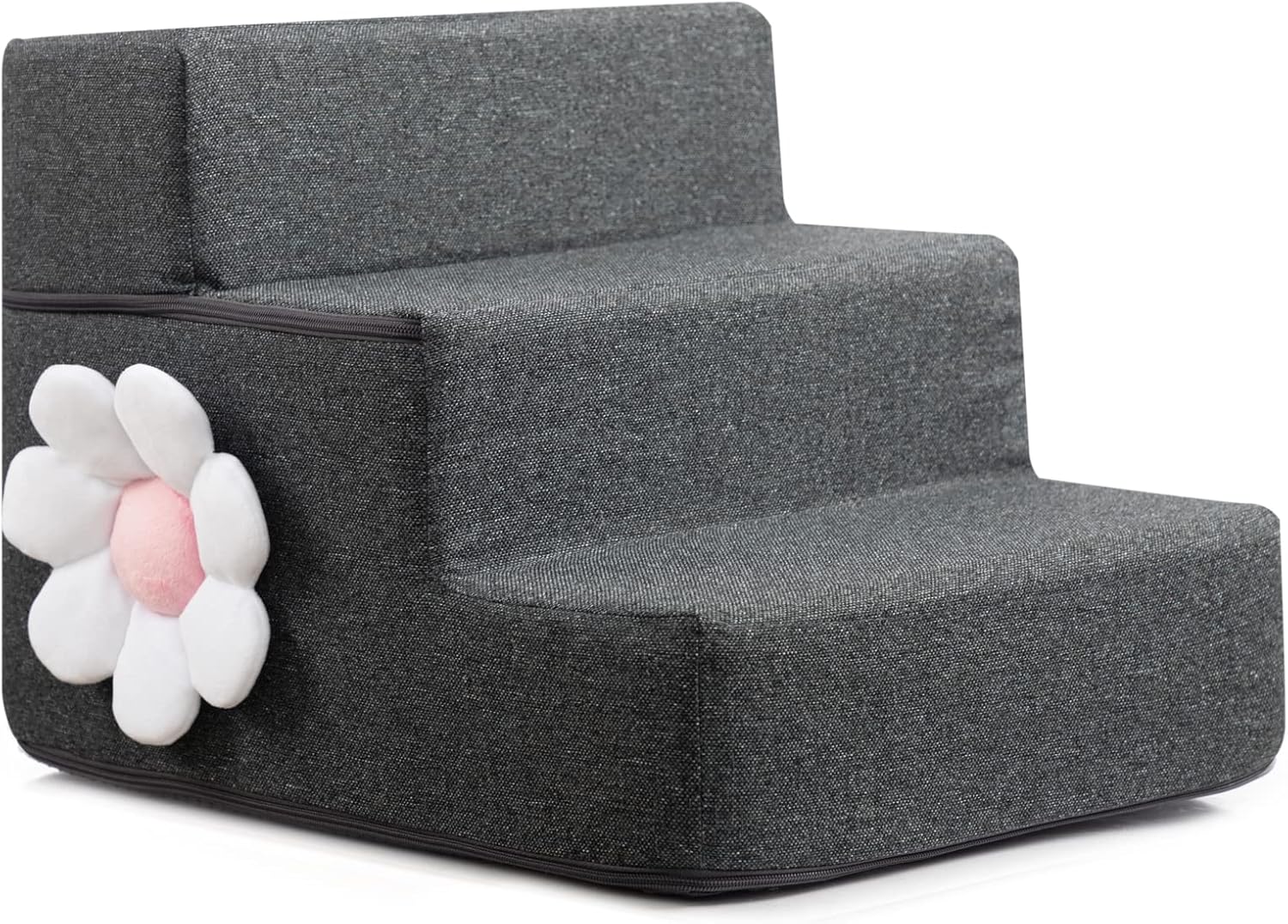 SKYMOVE Pet Stairs Portable Foldable Foam Dog Step for