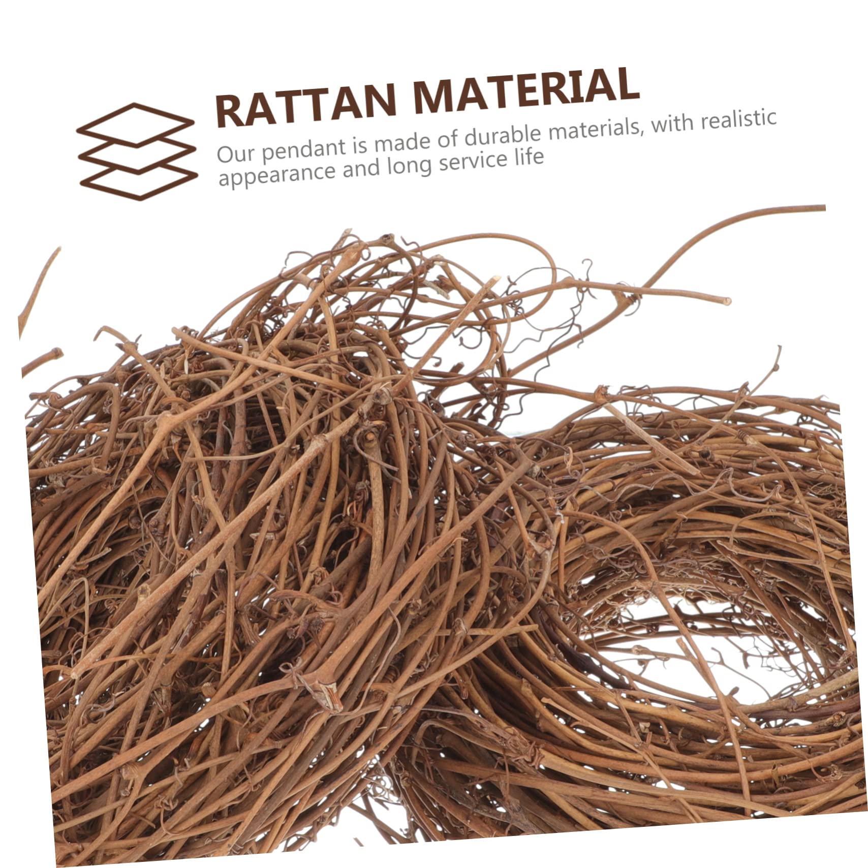 PRETYZOOM Weidenkranz Rohling 6 Rollen Rattankreis Selber Machen DIY-Rebe Weihnachtsdekoration Stroh Kranz Natürlicher Tür Japanisches Halloween- Weihnachtskränze Aus Rattan Rattan-