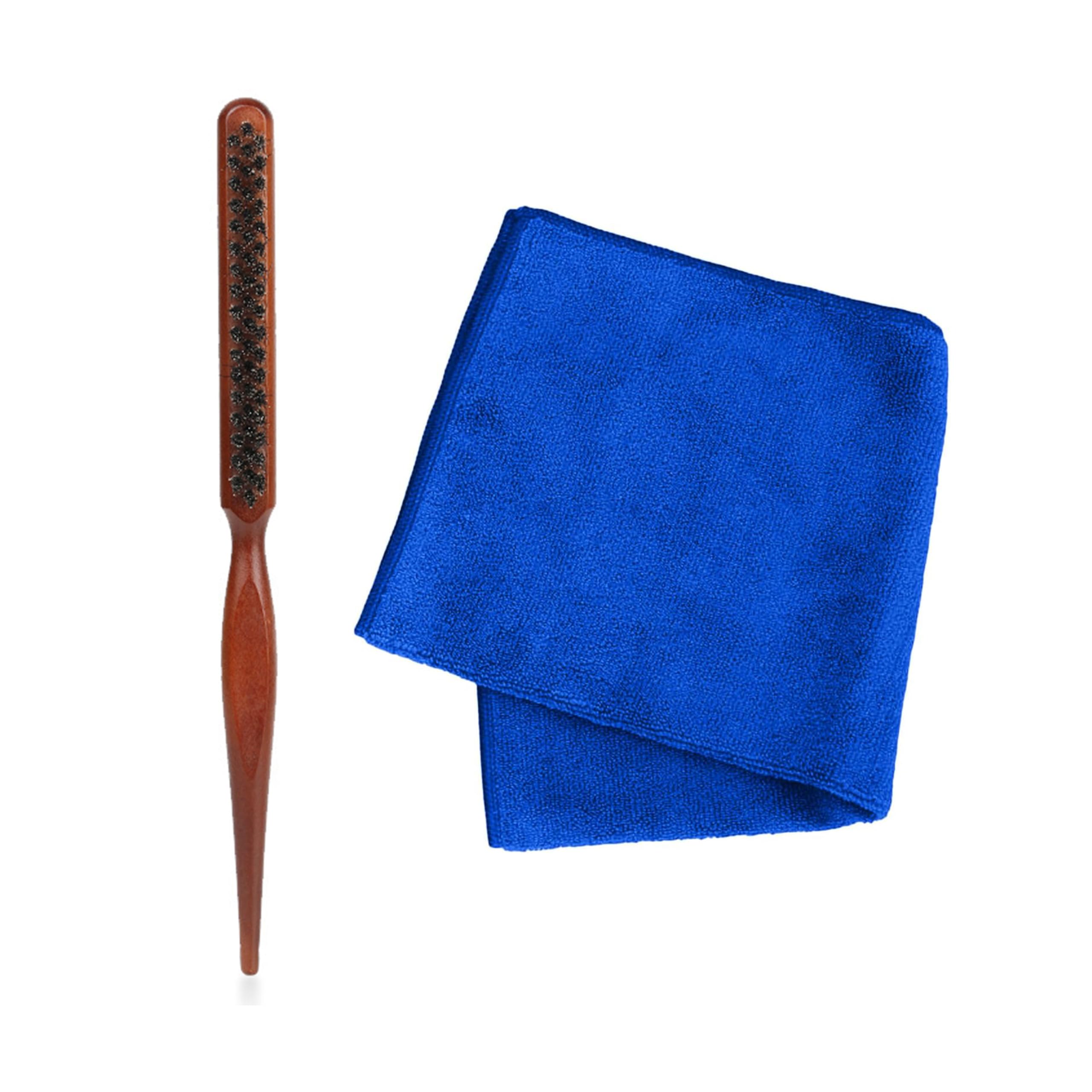 CZNBZIU Cepillo Cerdas Jabali,Cepillo Cerdas Naturales Peine Cerdas Jabali Cepillo Para Barba Hombre Para Cabello Fino Y Textura Mejorada Del Cabello