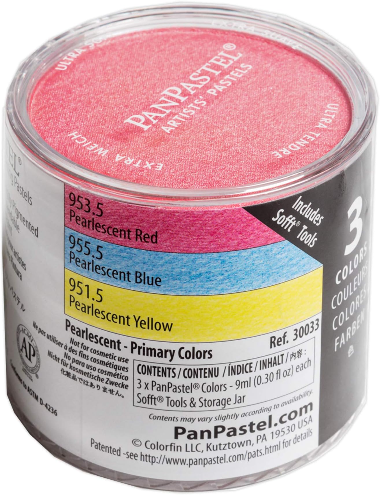 PanPastel Pearlescent Set, 3-Colors, Primary