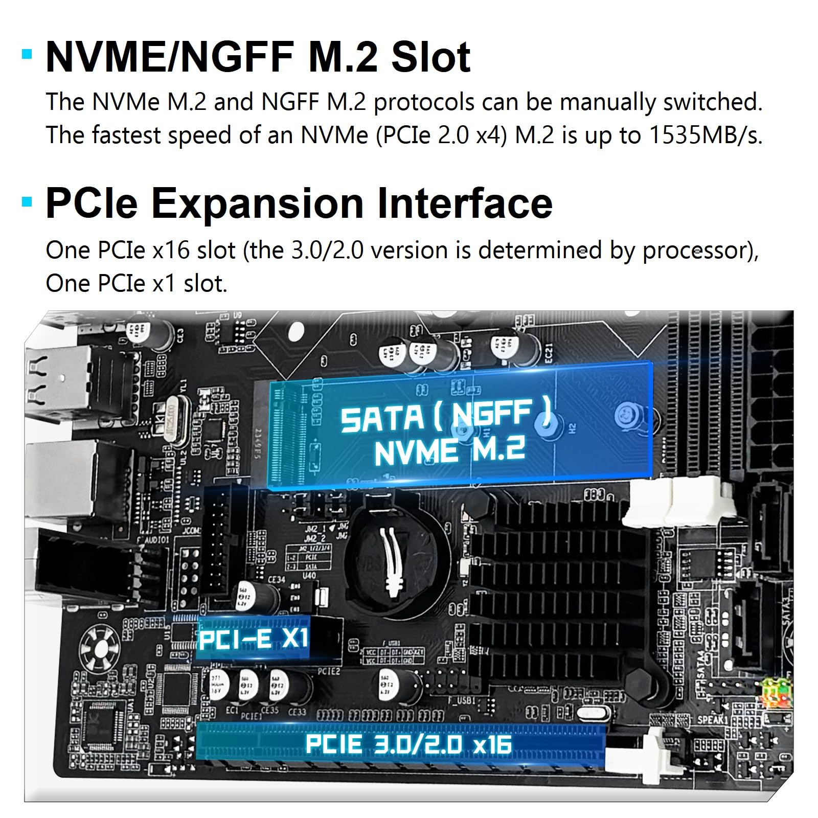 SHANGZHAOYUAN Scheda madre H61C LGA 1155 Gaming per CPU Intel 2°/3° Gen i3, i5, i7, Xeon E3 V2, Pentium, PCIe X16, 100M LAN, DDR3, NVMe/NGFF M.2, VGA, compatibile con HDMI