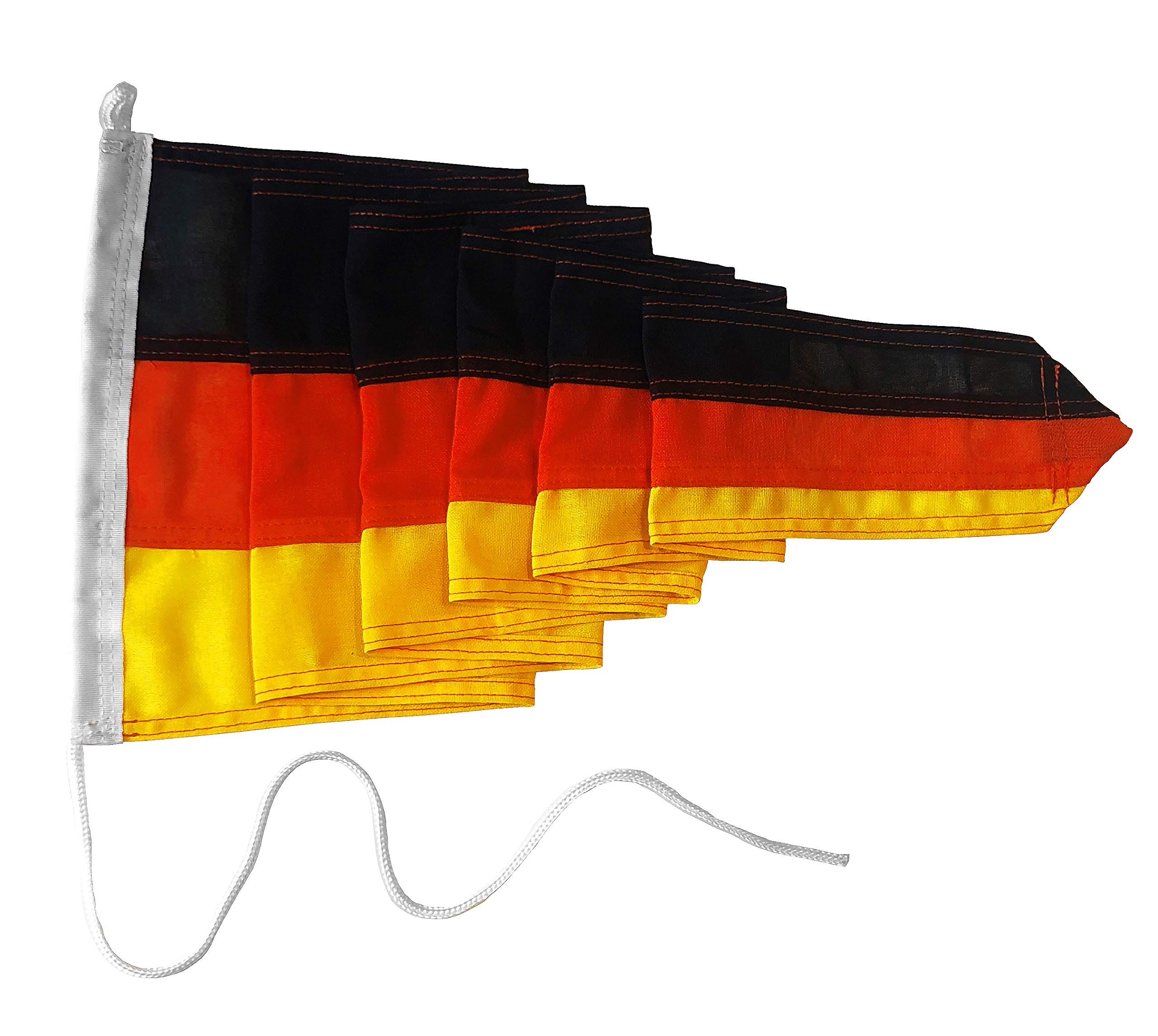 FLAGLY Bandierina lunga di alta qualità, 160 g/m², tessuto robusto e resistente alle intemperie, diversi motivi e dimensioni, asta per bandierine (30 x 300 cm, Schleswig - Holstein
