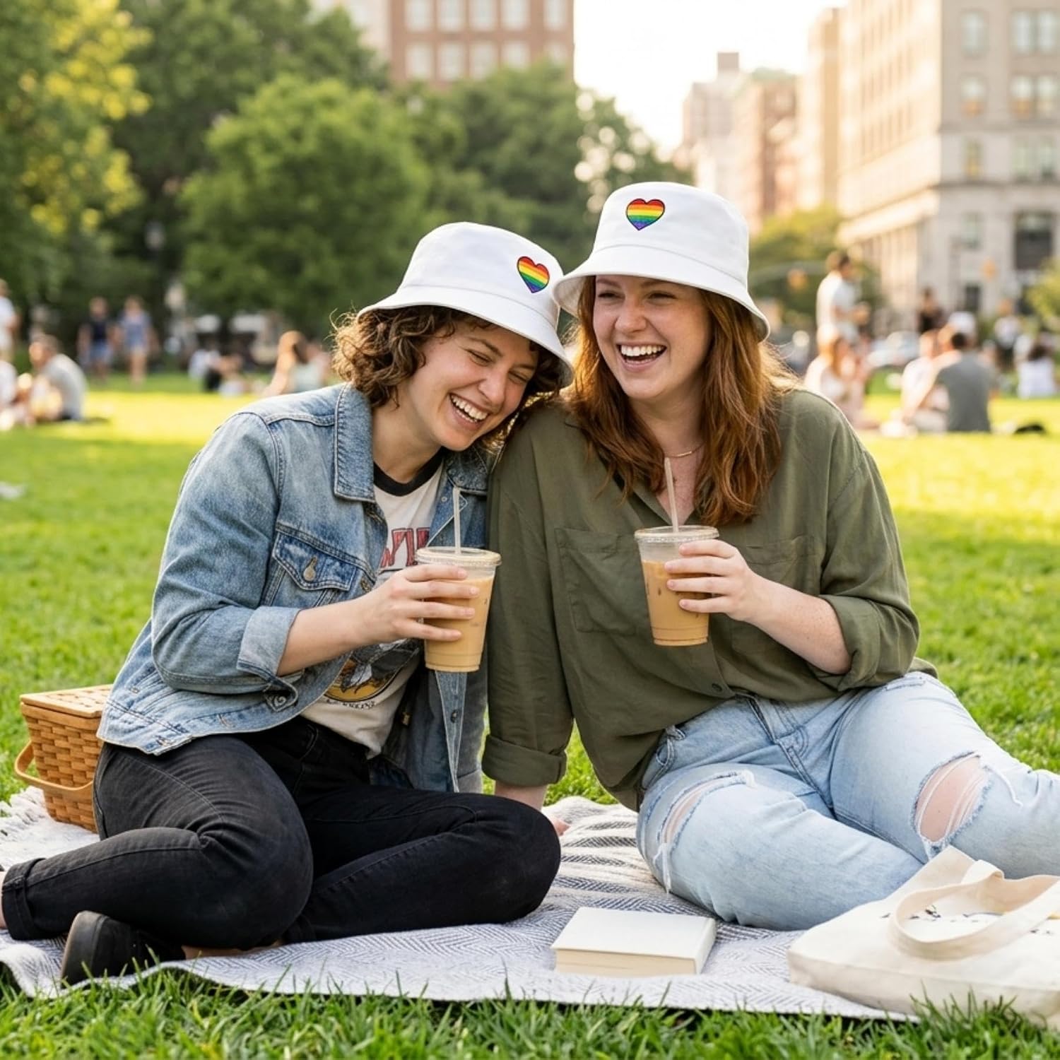 American Trends 100% Cotton Bucket Hat for Women Men, Packable Sun Protection Beach Hat, Breathable Outdoor Cap