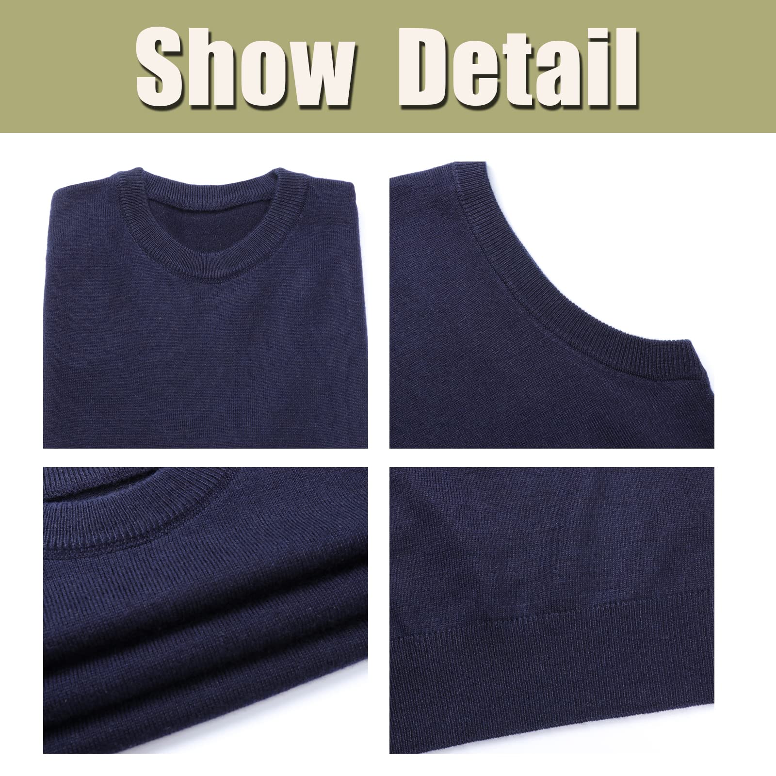 Suéter sin Mangas para Hombre Chalecos de Punto Lana Cómodo Color Sólido Jersey De Punto Negocios Caballero Cárdigan Casual Otoño Invierno Caliente Chaqueta