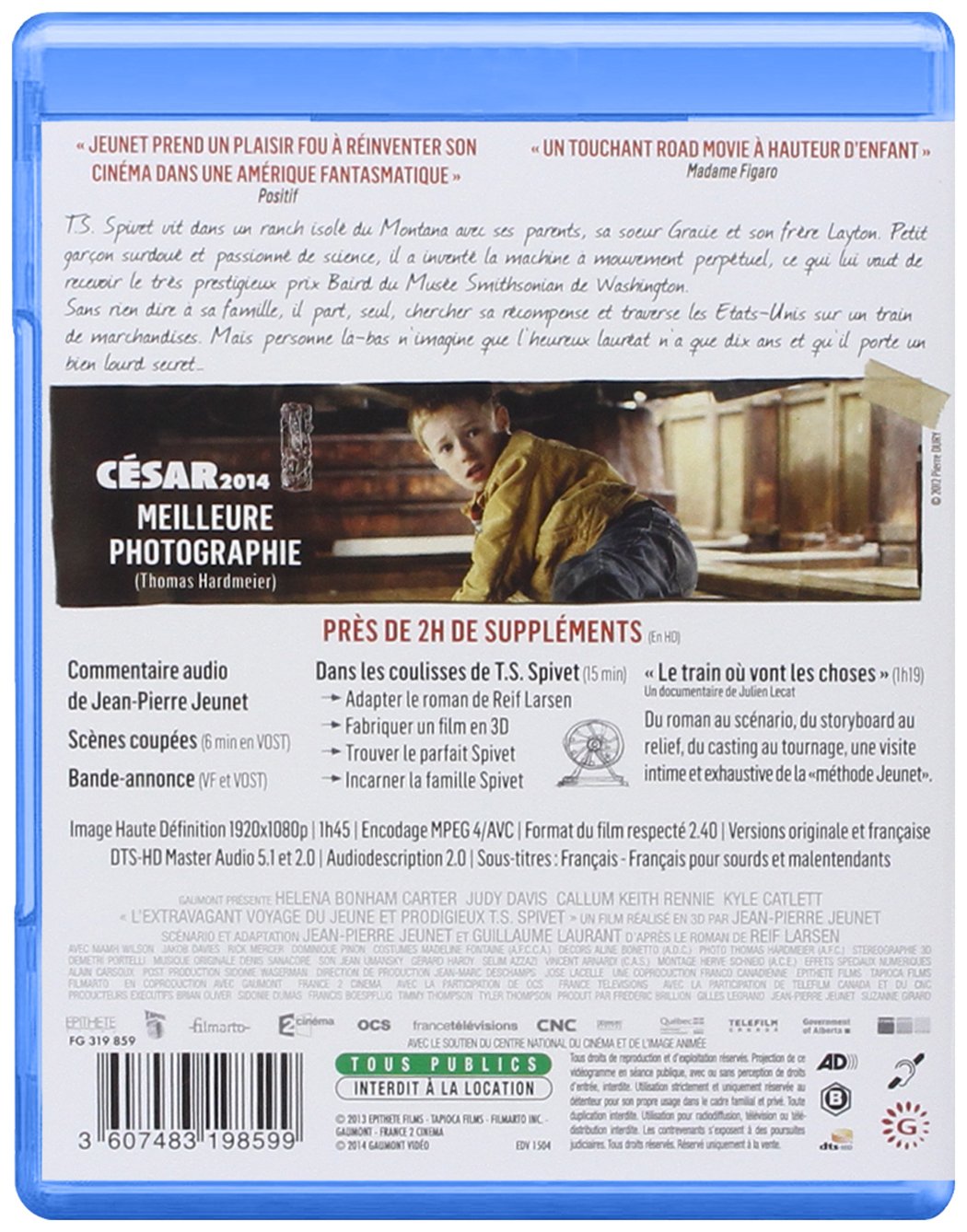 Image secondaire de L'Extravagant Voyage du Jeune et prodigieux T.S. Spivet [Blu-Ray]