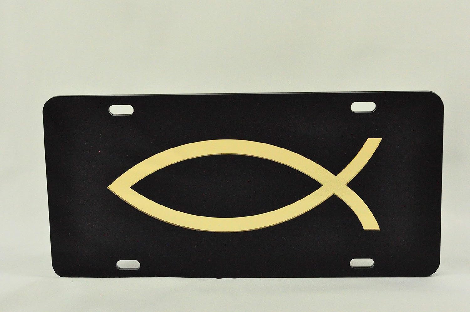 Jesus Christ Fish License Plate - Christian Fish Tag