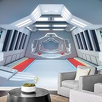 Vista 25 de wall26 - Papel mural autoadhesivo para pared (tamaño grande), diseño de impresión del futuro