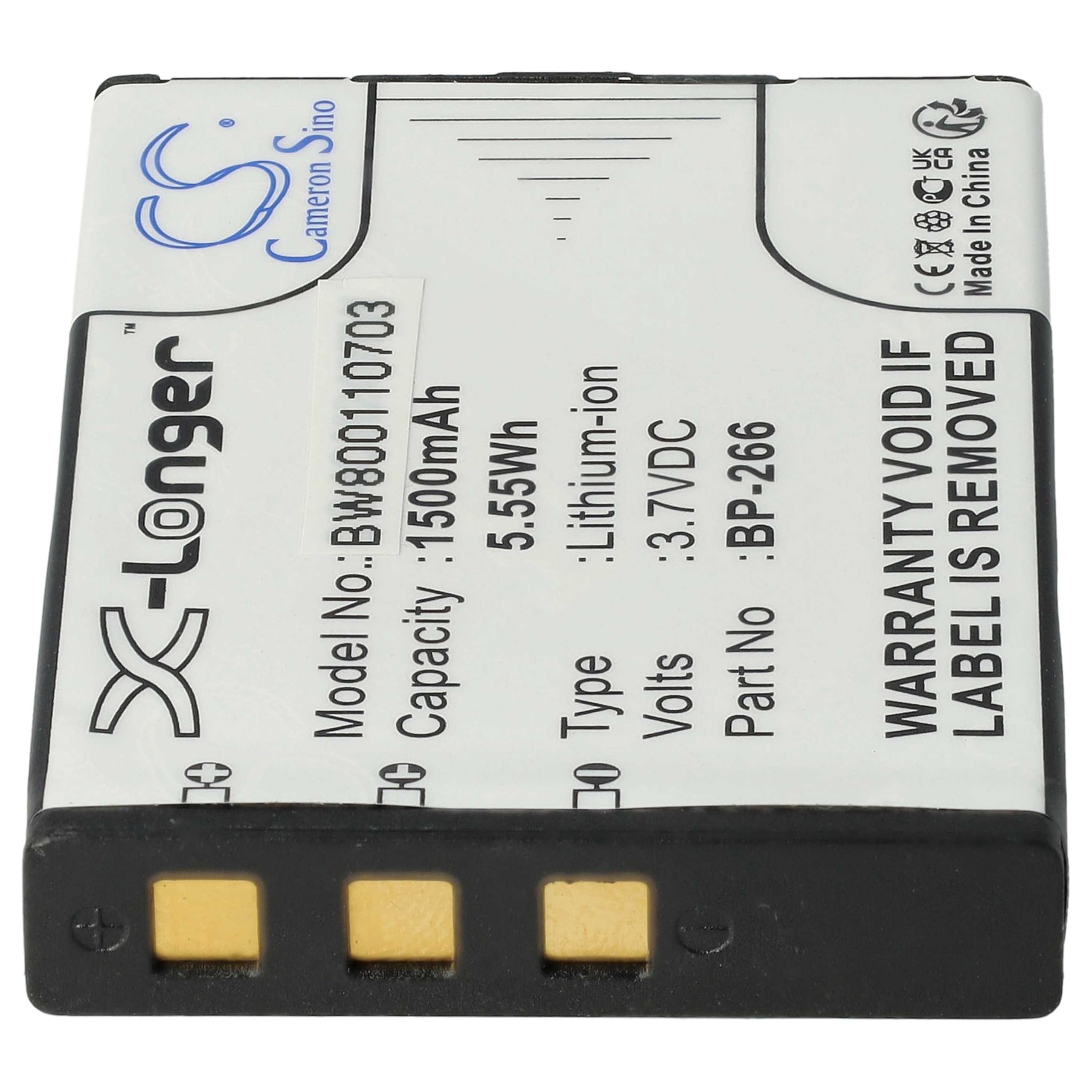 vhbw batteria sostituisce Icom BP-266 per radio (1500mAh, 3,7V, Li-Ion)