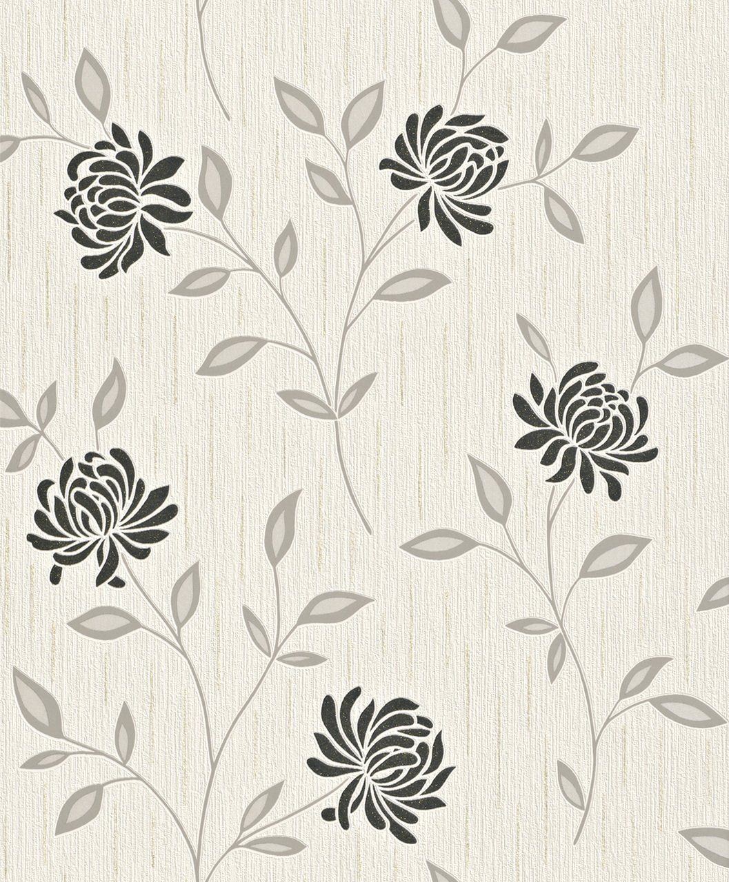 Rasch paperhangings 319835 Wallpaper Rasch Wallcovering, Black, Set of 12 Pieces