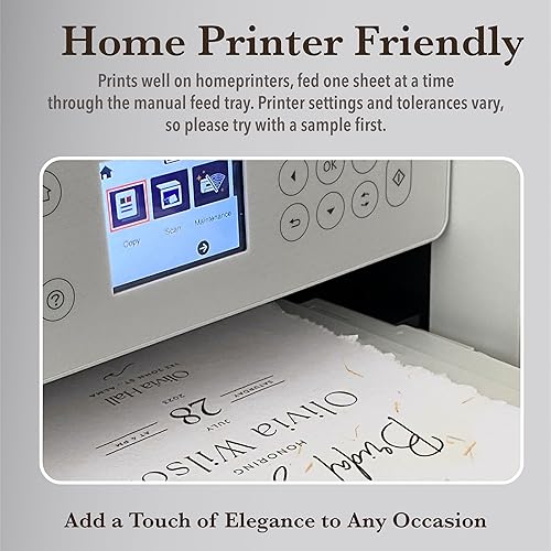 Miniatura 7 de Wanderings Papel de algodón A5 hecho a mano con bordes deckled borde, textura prensada en frío, pintura, acuarela, escritura, impresora, tarjetas,