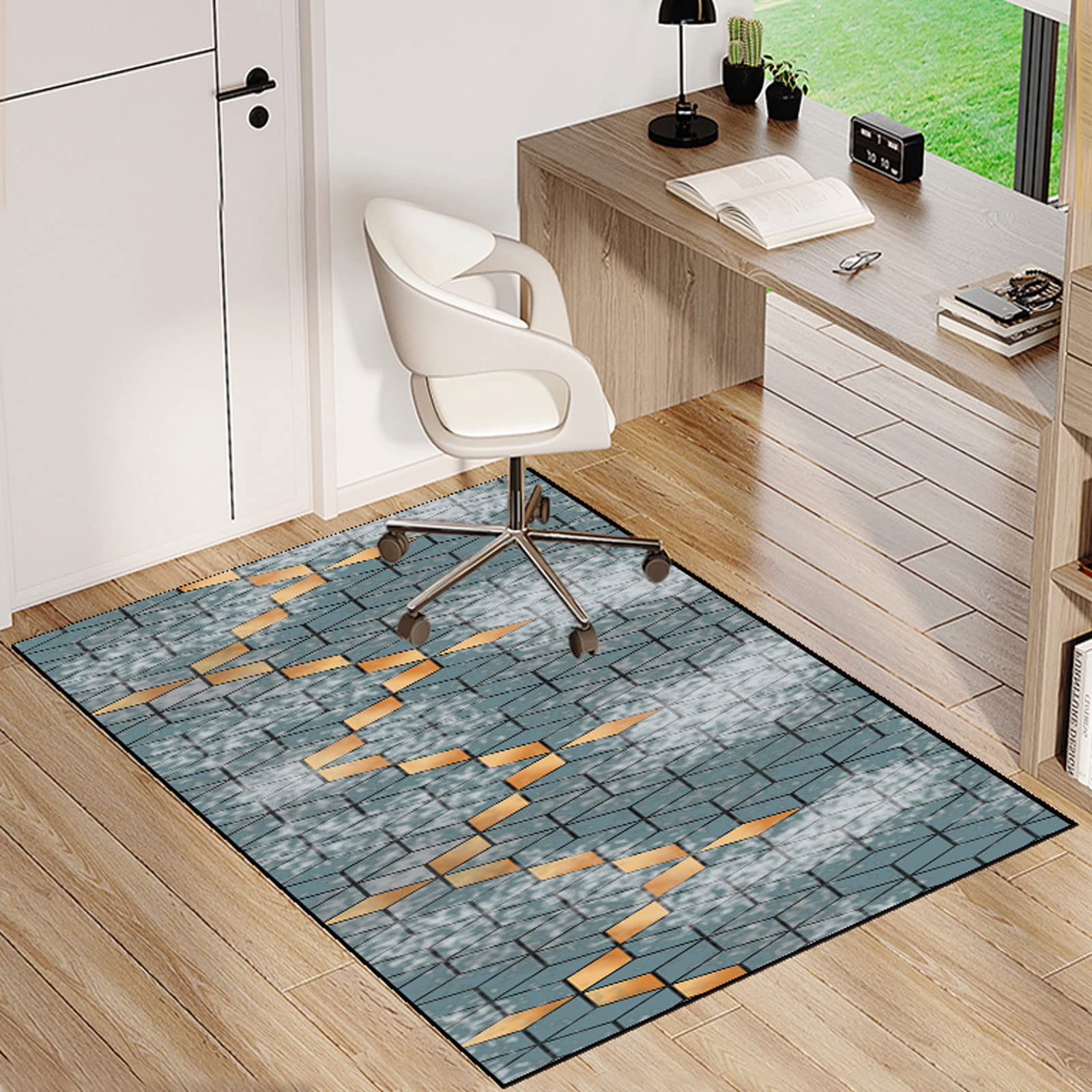 Single tree forest Chair Mat For Carpeted Floor For Office Chair Floor Mat Anti Slip Multi-Purpose Protector Chair Carpet For Home And Office โ image 1