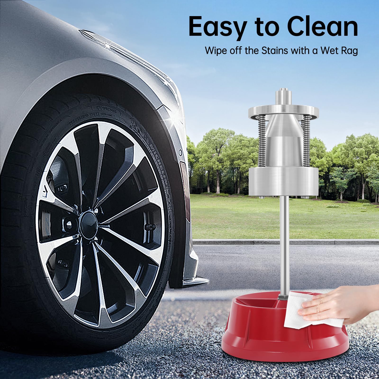 Tbest Professionele bandenbalancer,Staal & Plastic auto vrachtwagen draagbare hubs wiel bandenbalancer bubble niveau zware velg