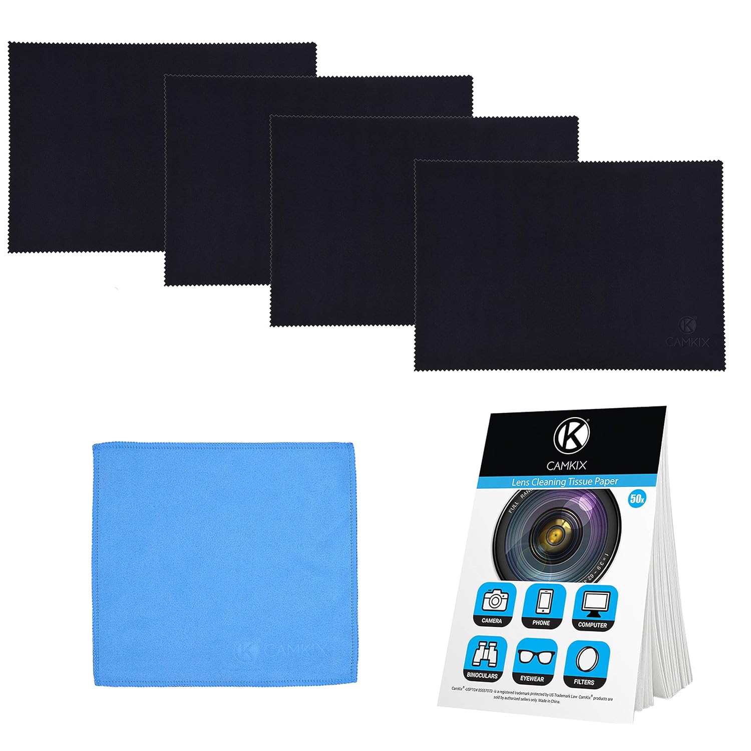 Camkix Microfiber Cover Cloth Cleaning Set Compatible with Apple