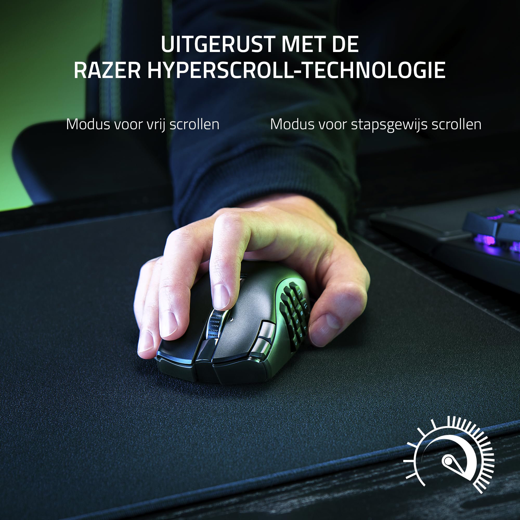 Razer Naga V2 HyperSpeed - Ergonomic Wireless MMO Gaming Mouse (19