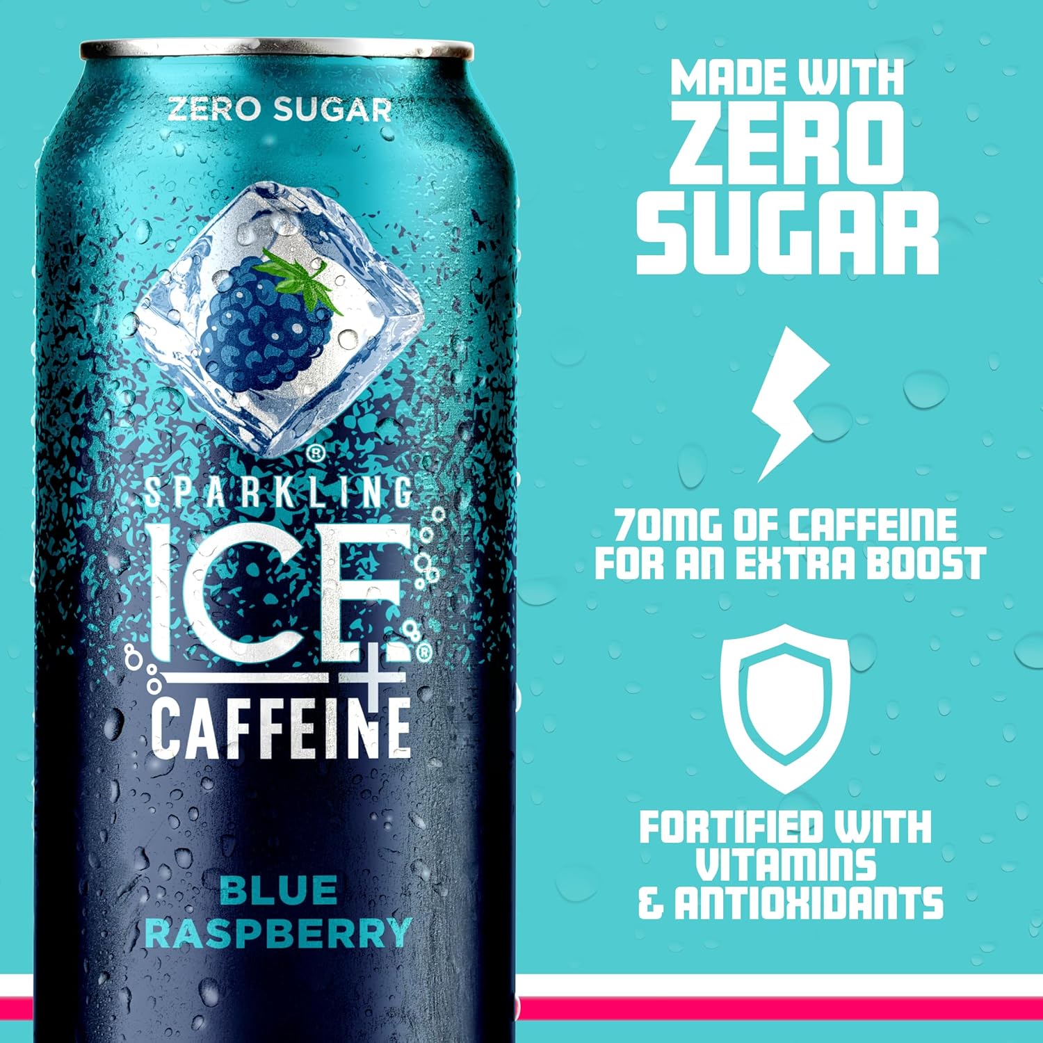 Sparkling ICE - Brandclub - Sparkling Ice +Caffeine Cherry Vanilla
