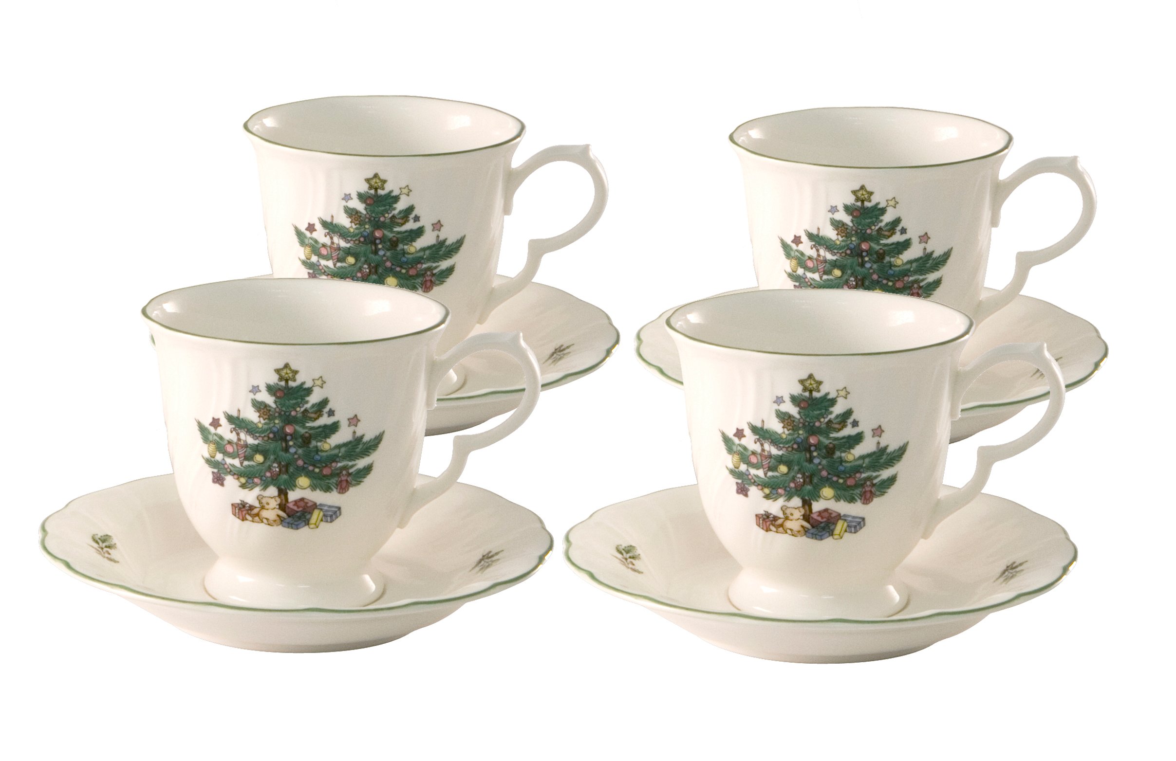 Amazon.com | Nikko Happy Holidays Tall Tea Cup and Saucer