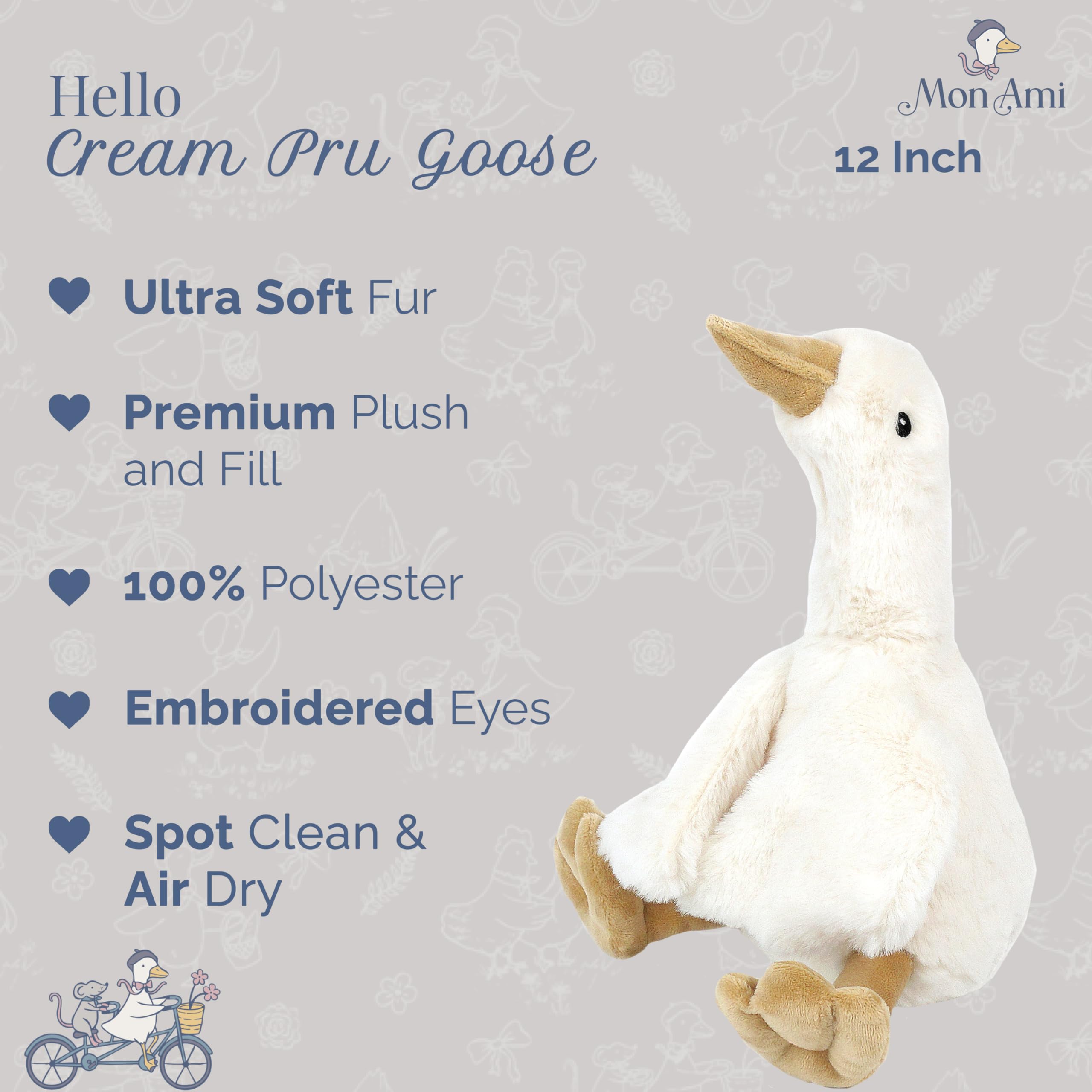 Mon AMI Gans Floppy S ST1560, White, 100 Pieces, H17.75cm - Image 2