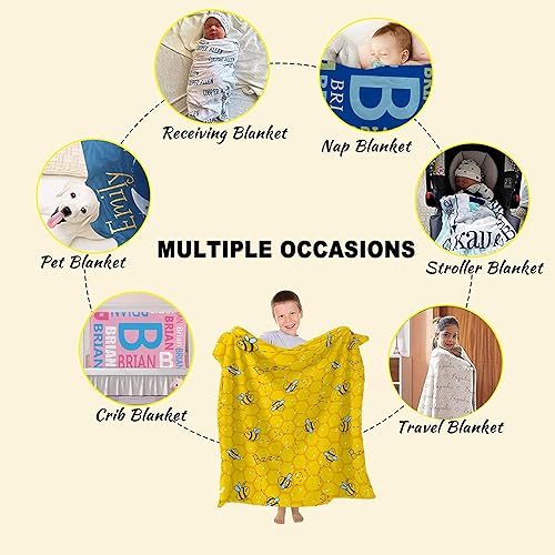 Miniatura 7 de Manta de panal de abeja amarilla para sofá, cama, manta de forro polar, súper suave, ligera y cálida, regalo para niños y mujeres, decoración