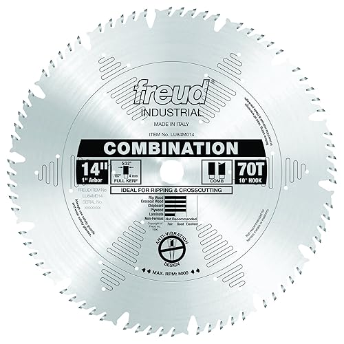 Miniatura 9 de Freud LU84M008 8 pulgadas 40 ATBF hoja de sierra con eje de 58 pulgadas