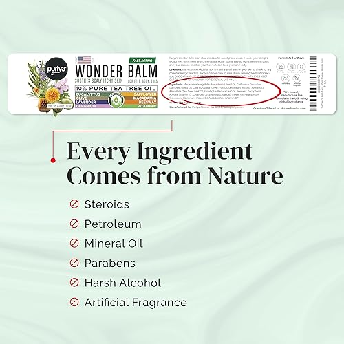 Miniatura 3 de Wonder Balm Ideal para el pie de atleta, dermatofitosis en la ingle, tiña y culebrilla. Un potente bálsamo anti hongos, antibacteriano, antiséptico