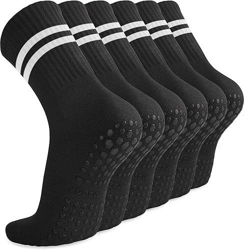 Miniatura 7 de Diu Life Calcetines de yoga con agarre para mujer, antideslizantes, pilates, entrenamiento, barra pura, ballet, baile, hospital