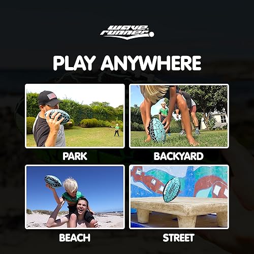 Miniatura 7 de Wave Runner Grip It - Balón de Fútbol Americano Impermeable de Tamaño Junior, Tamaño 9.25, Duradero y Doble Cordón, Perfecto para Accesorios de