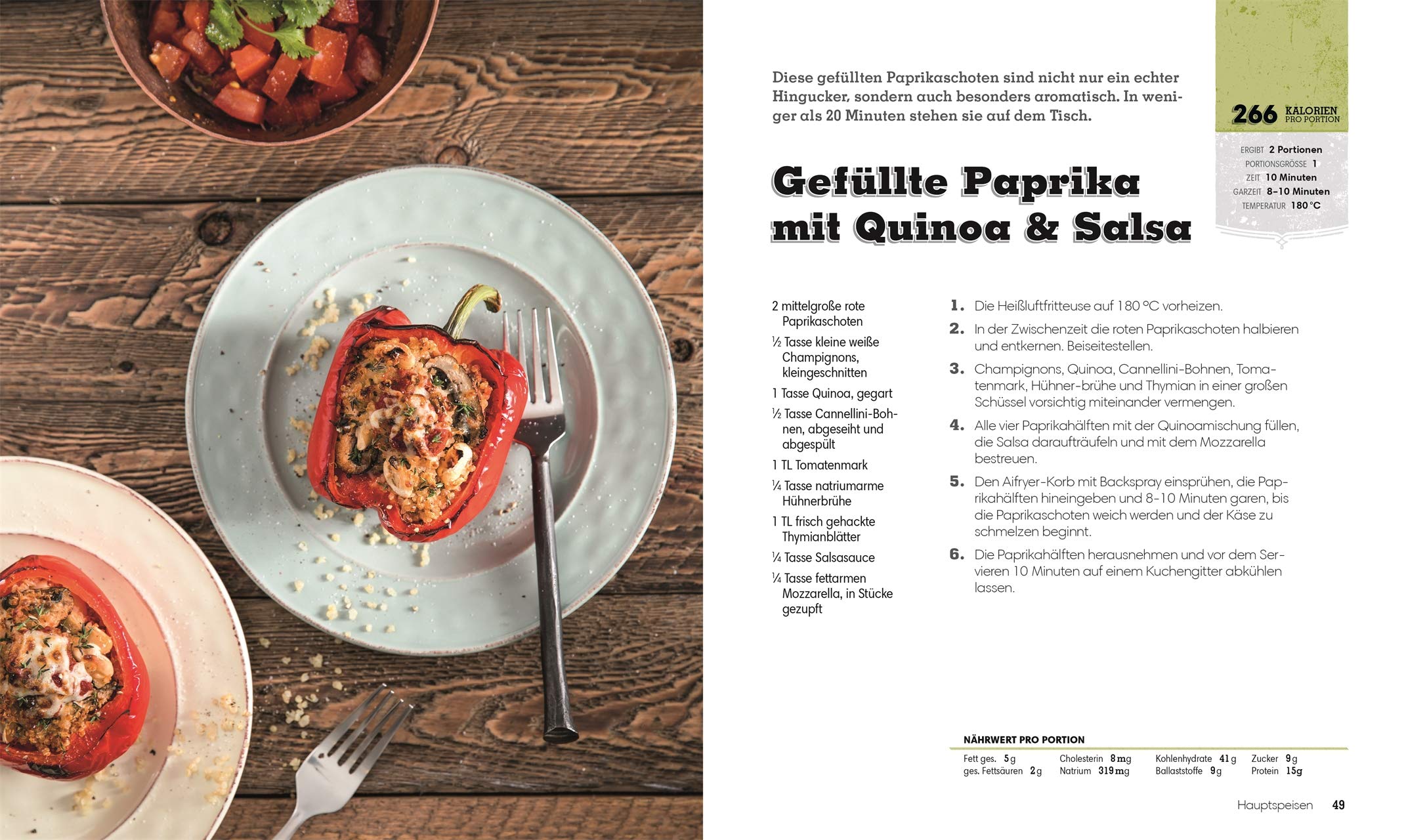 Das gesunde Airfryer-Kochbuch: 100 kreative Rezepte für die Heißluftfritteuse