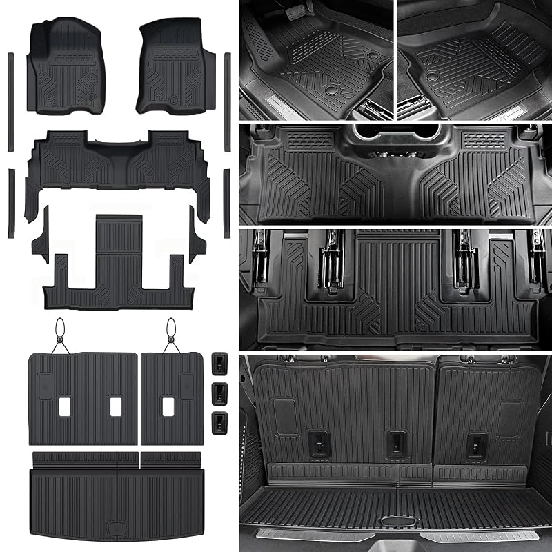 Tapete automotivo sob medida em TPE para Chevrolet Tahoe, GMC Yukon e Cadillac Escalade 2021–2026 JOULARISE