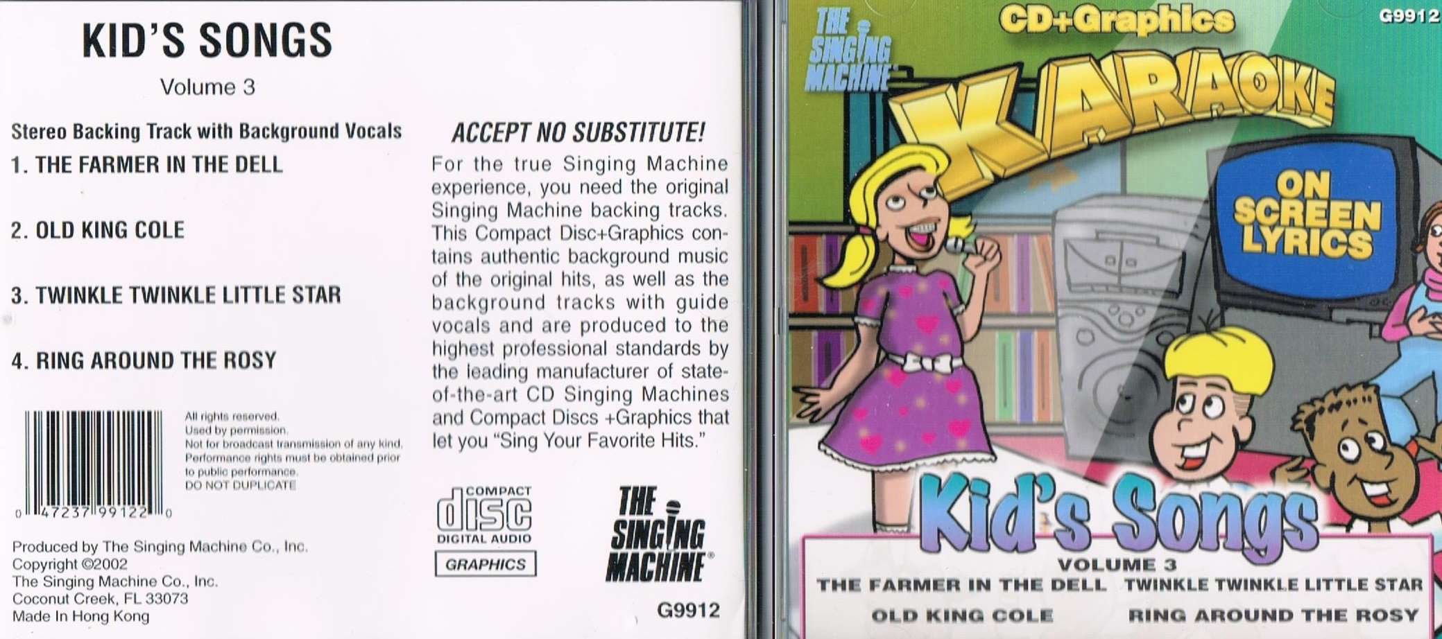 Sing the Hits of Kid Songs Vol 3. (Karaoke) [Unknown Binding]