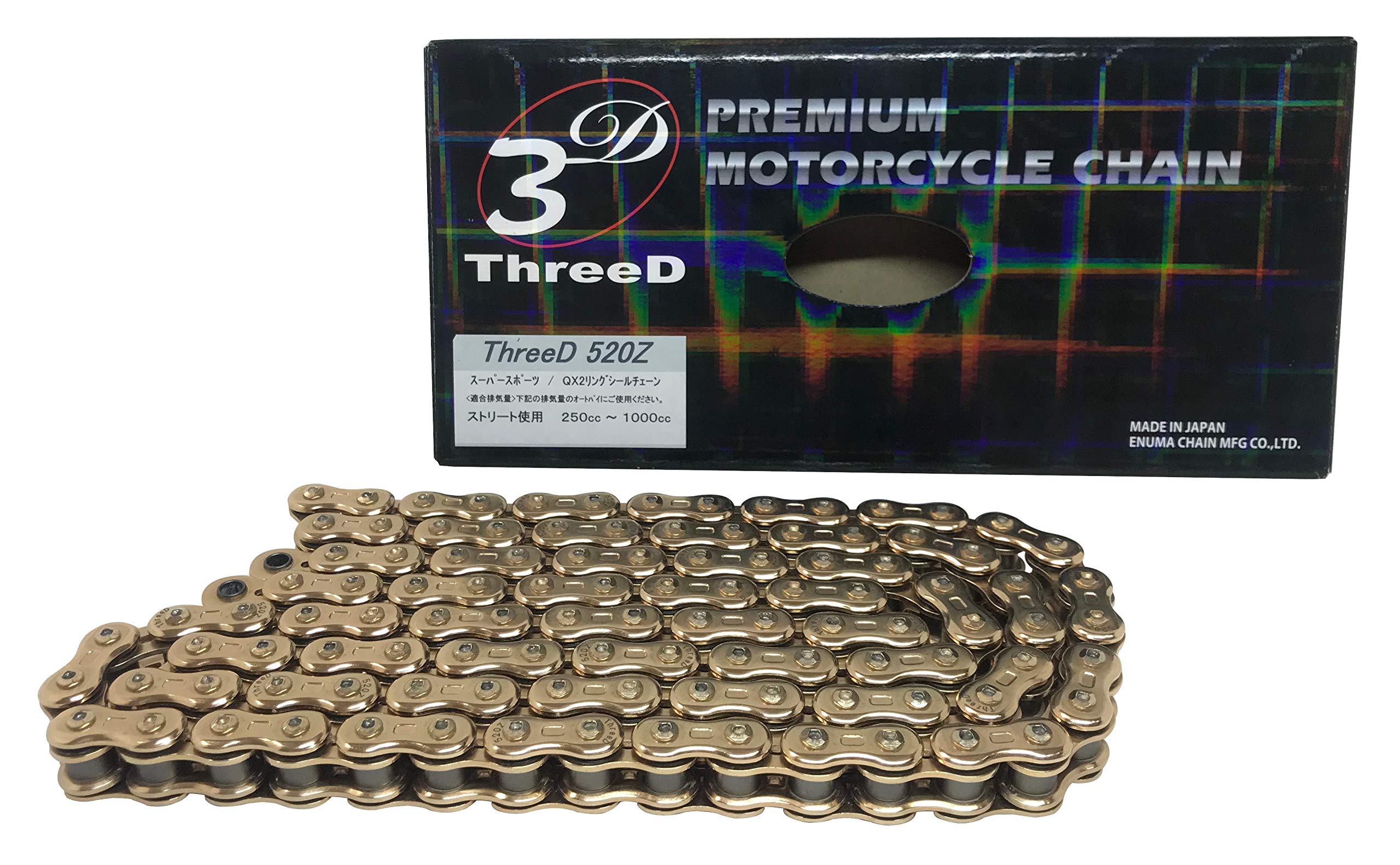 Amazon.co.jp: スリード(THREED) チェーン 520Z (GP:GP) ゴールド Z 