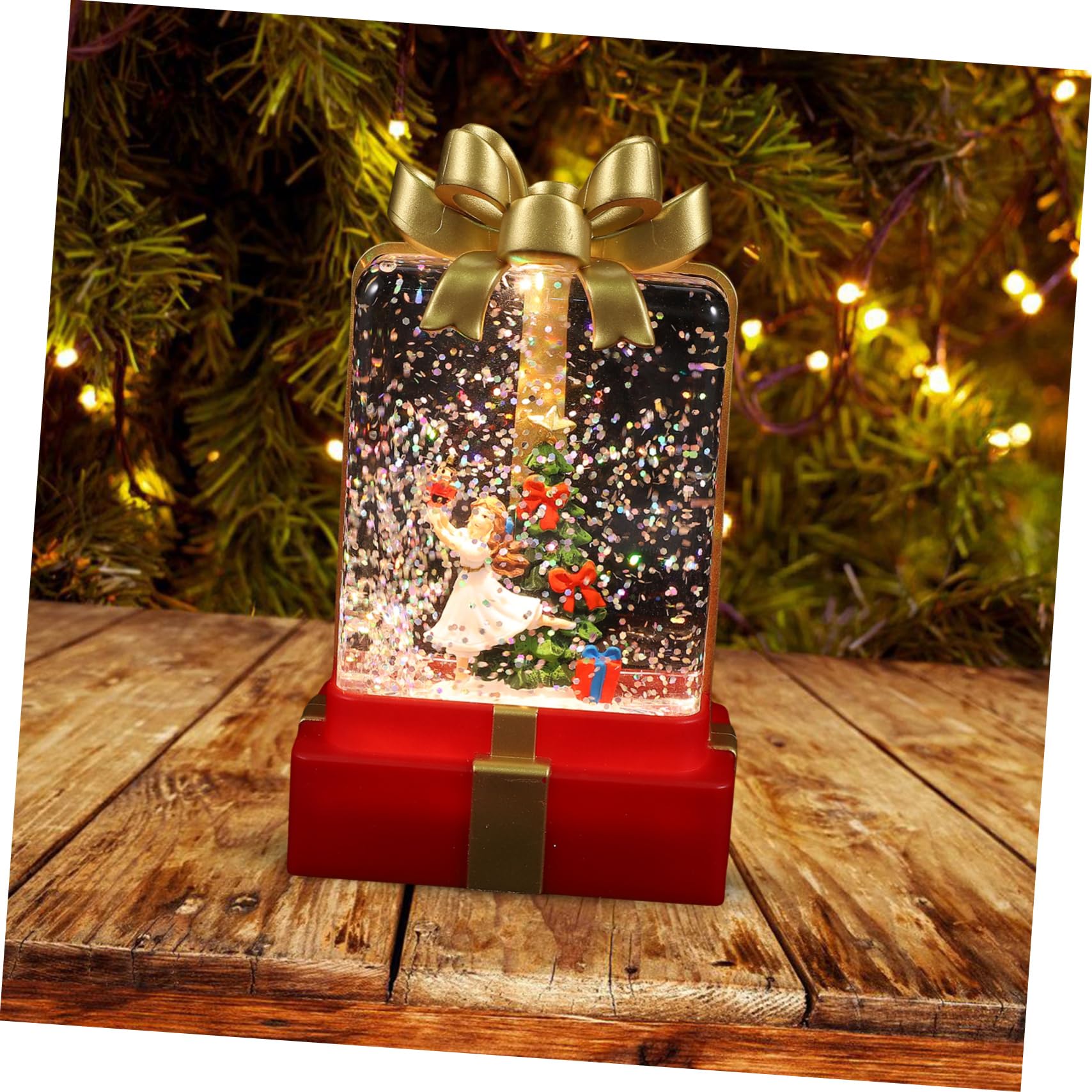 Lanterna Decorativa Natalizia A LED Con Timer – Candela Con Pupazzo Di Neve, Babbo Natale, Alce Per Interni/Esterni - 2