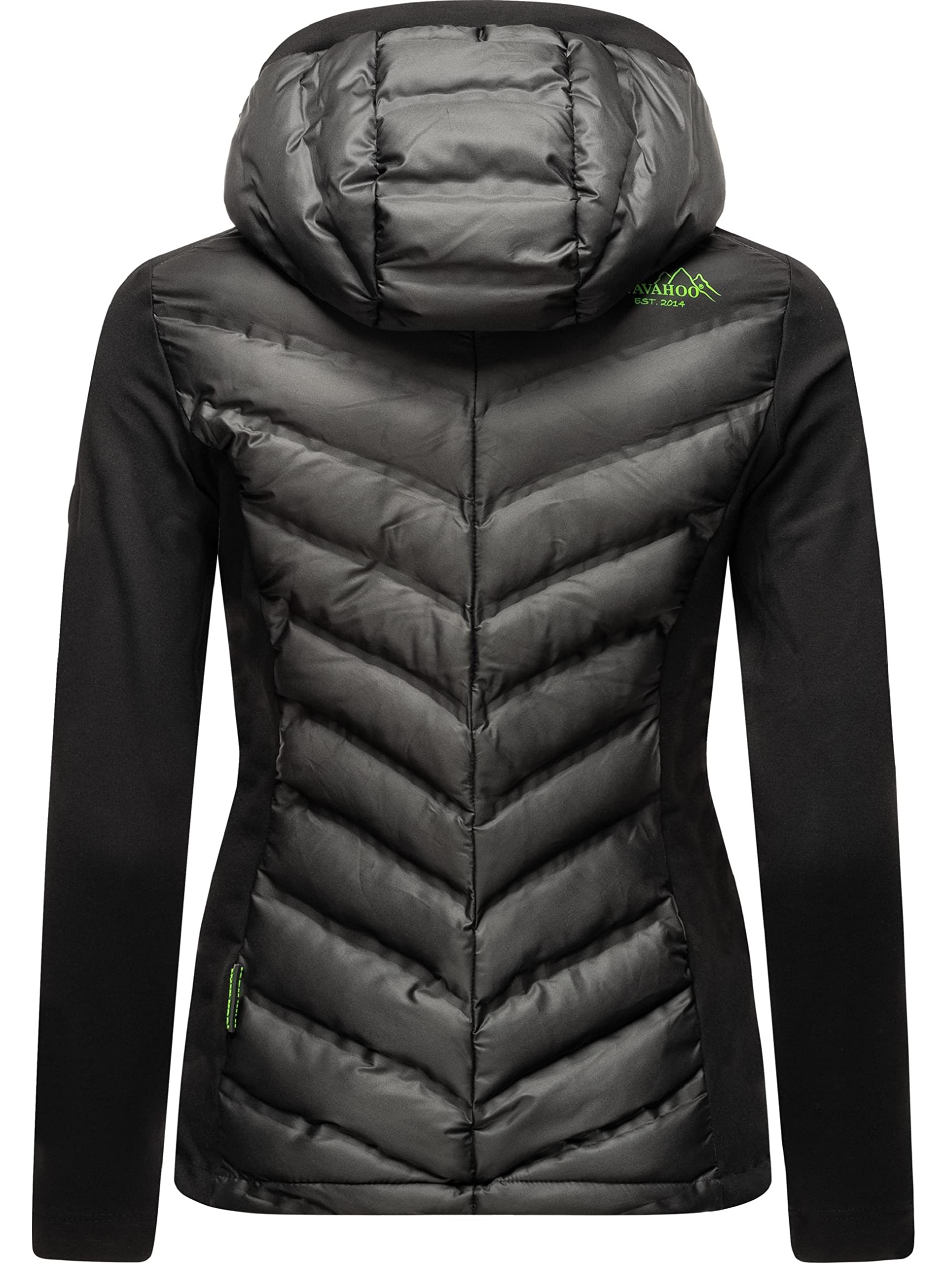 Navahoo Damen leichte Übergangsjacke Steppjacke mit Kapuze Nimm Mich Mit XS-XXL