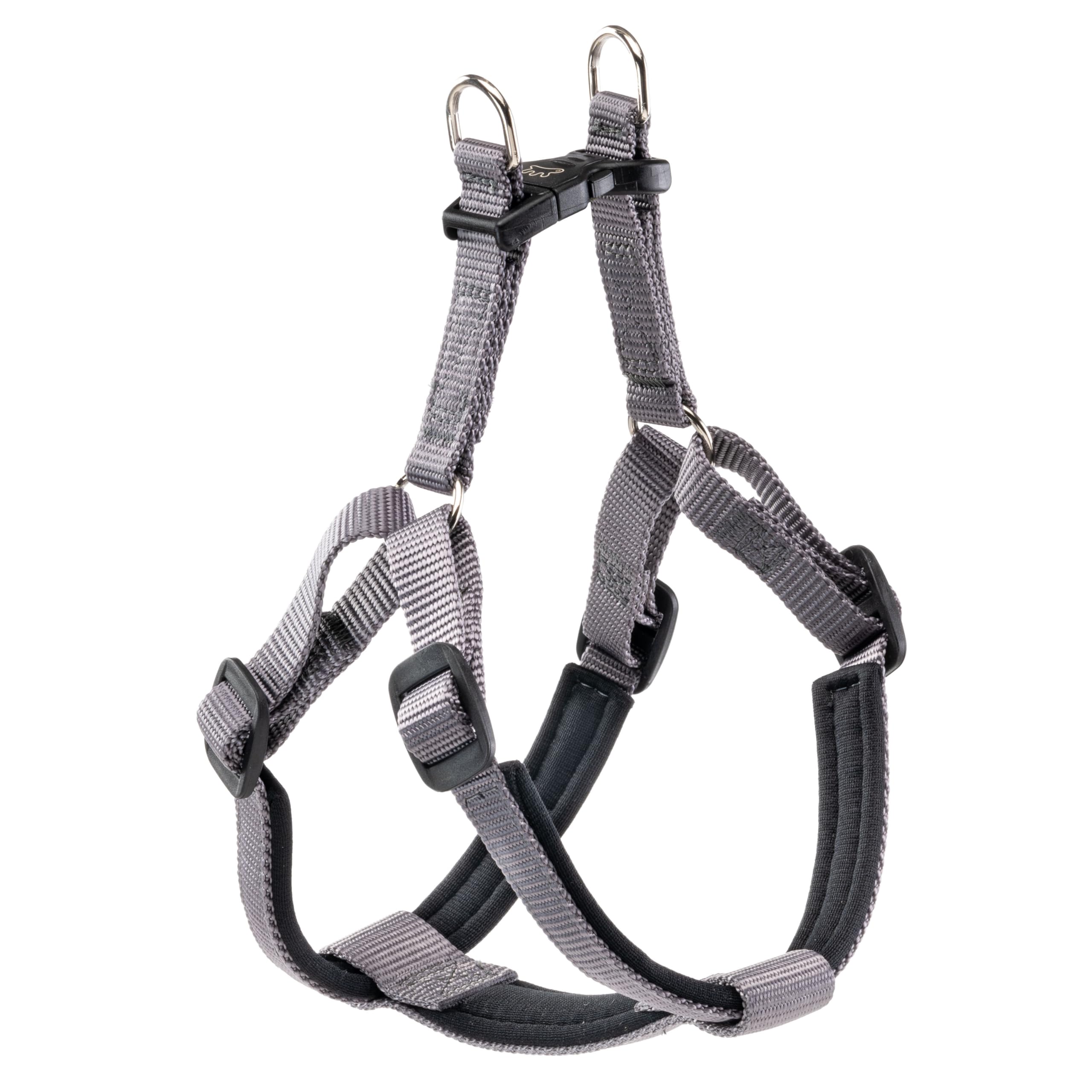 Ferplast Dog Harness DAYTONA, Medium Size Dog Harness, Padded, Adjustable, Grey, Dogs chest: 53-61 cm