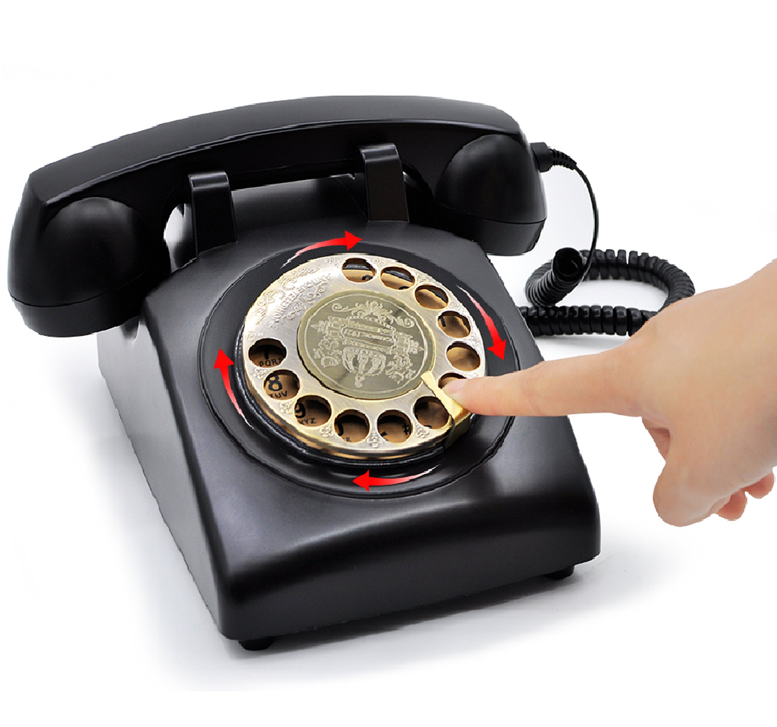 Buy IRISVO Retro Rotary Dial Home Phones, Old Fashioned Classic Corded