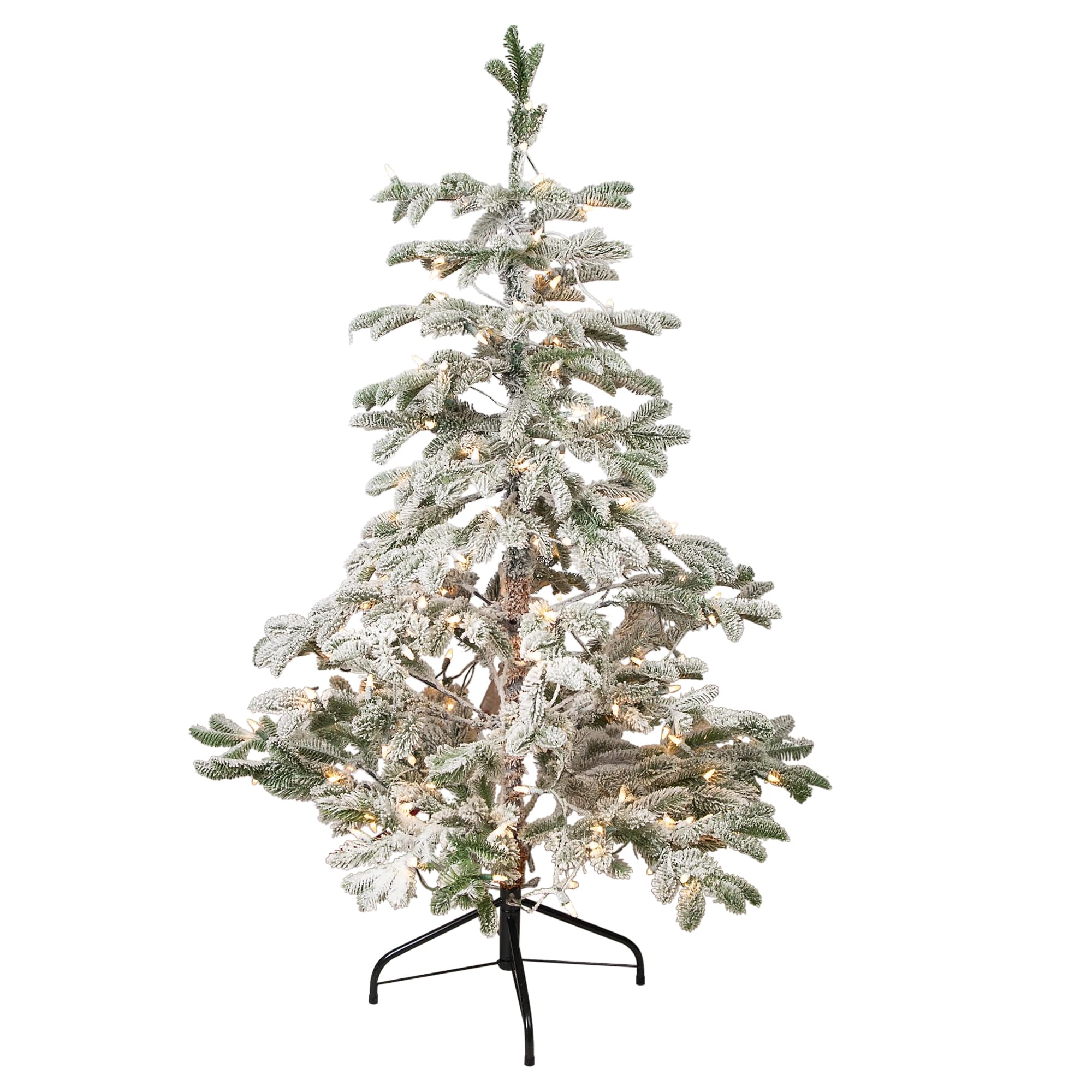 Amazon.com: Real Touch™ Pre-Lit Flocked Whistler Noble Fir