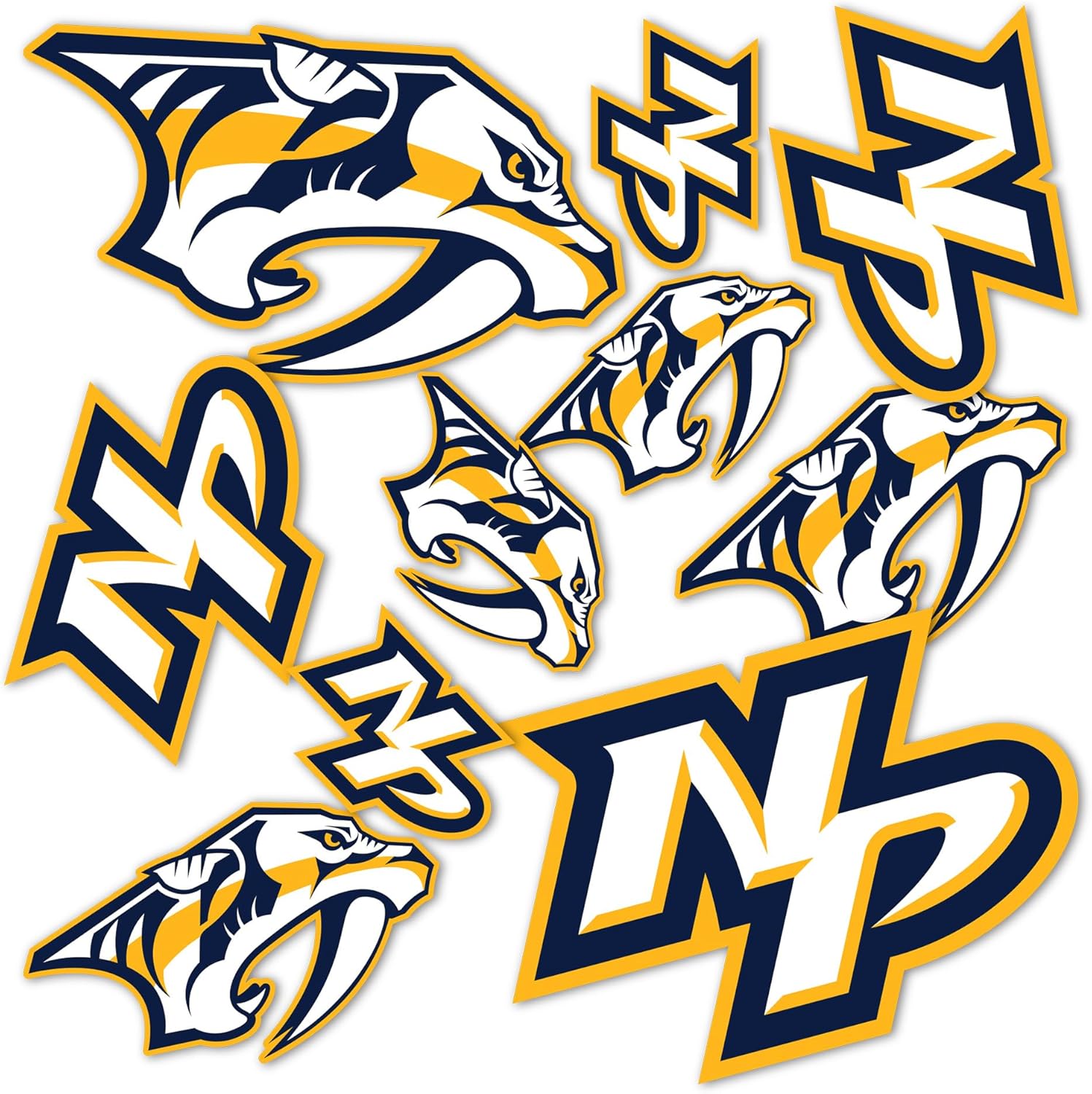Desert Cactus Nashville Predators Team NHL National Hockey League Sticker Vinyl Decal Laptop Water Bottle Car Scrapbook (Type 1-1)
