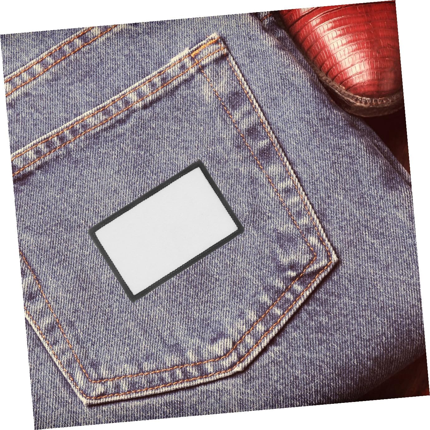 jojofuny 90pcs Iron Sublimation Patches for Clothing Repair Blank Fabric Shapes Skin-Friendly Material for Crafting and Mending