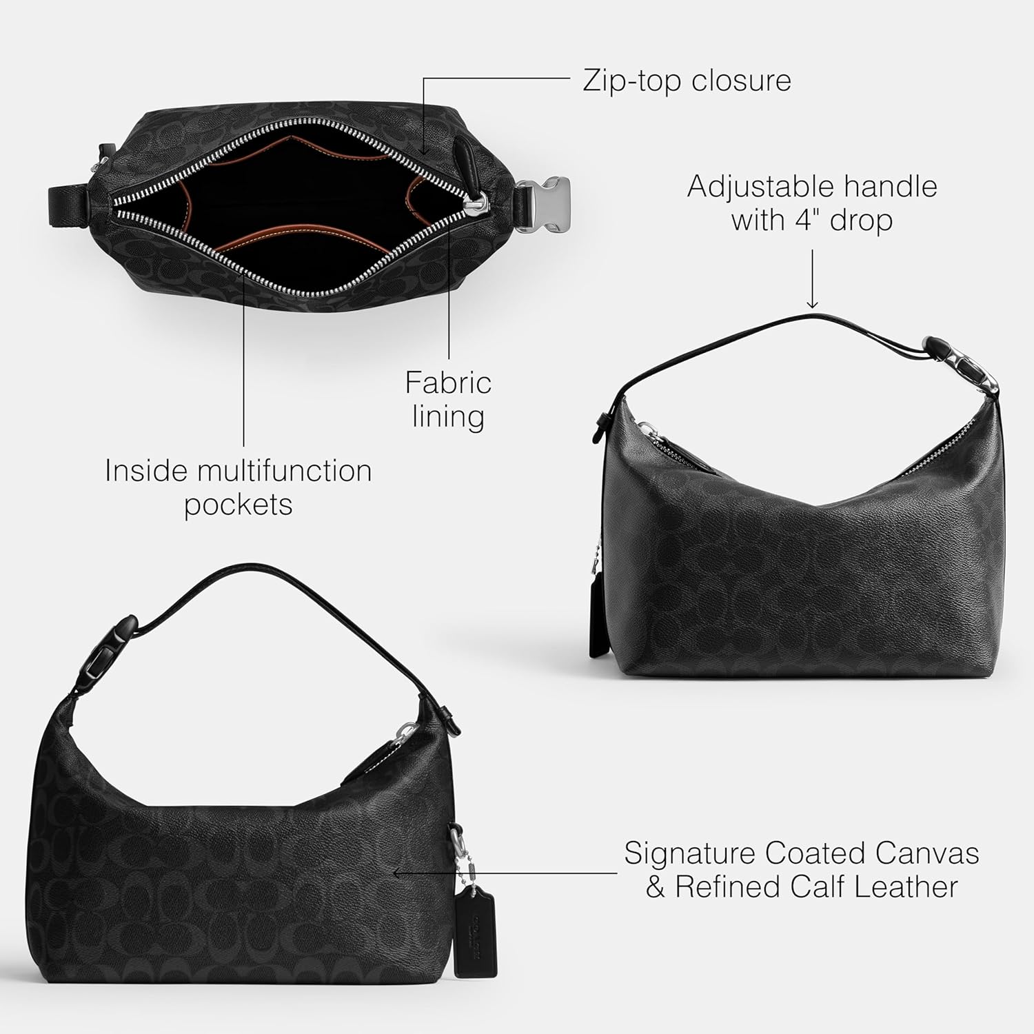 COACH Travel Kit with Speed Clip in Signature Canvas - Image 3